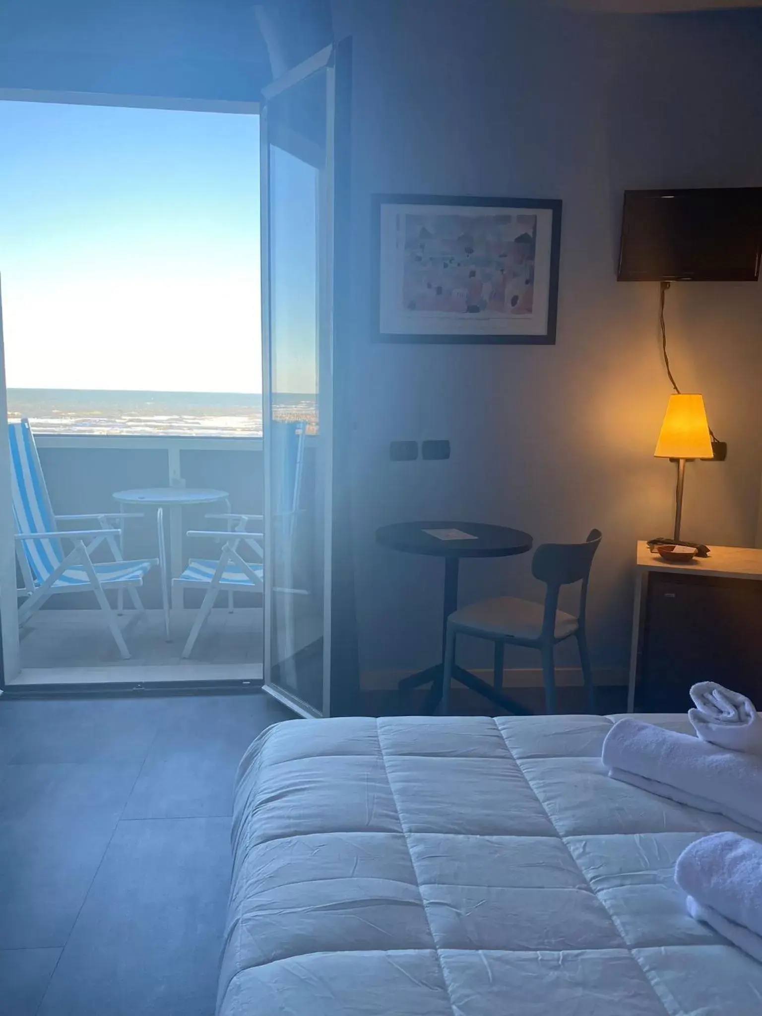 Sea view, Bed in Hotel Corallo Rimini