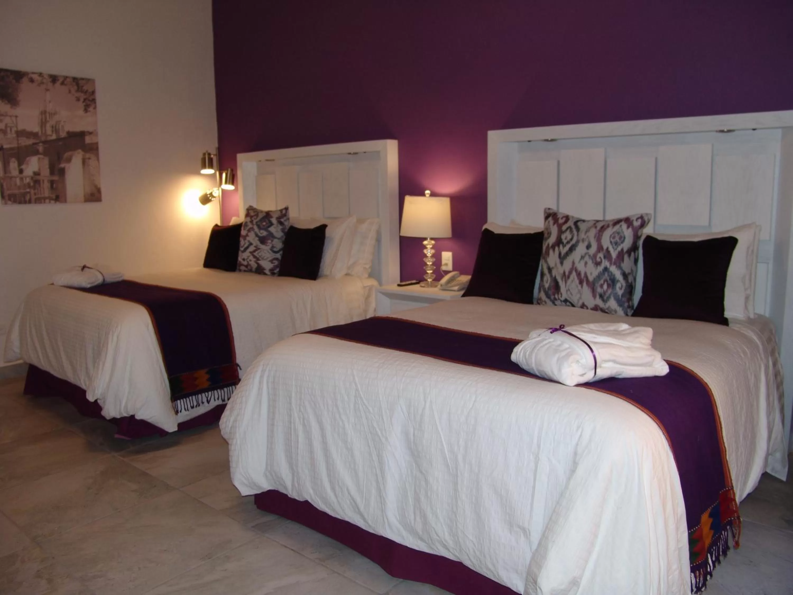 Bed in Hotel Casa Don Quijote