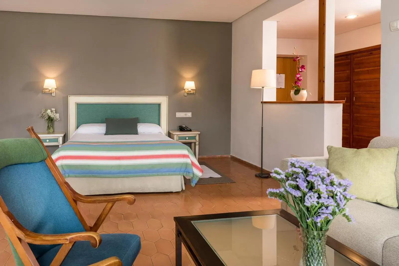 Bird's eye view, Bed in Parador de Ayamonte Bird's eye view, Bed in Parador de Ayamonte