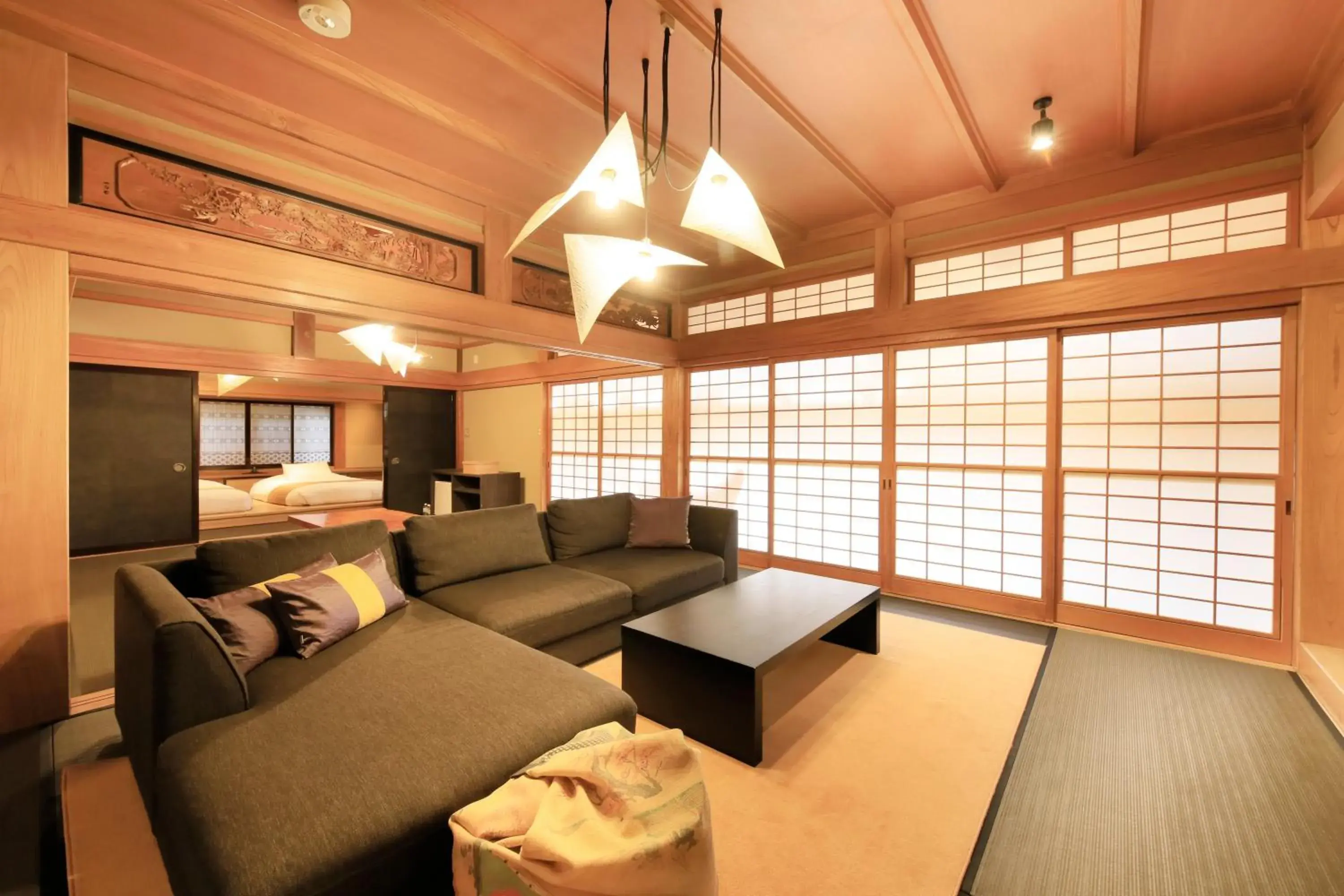 Living room, Seating Area in Fuji Onsenji Yumedono