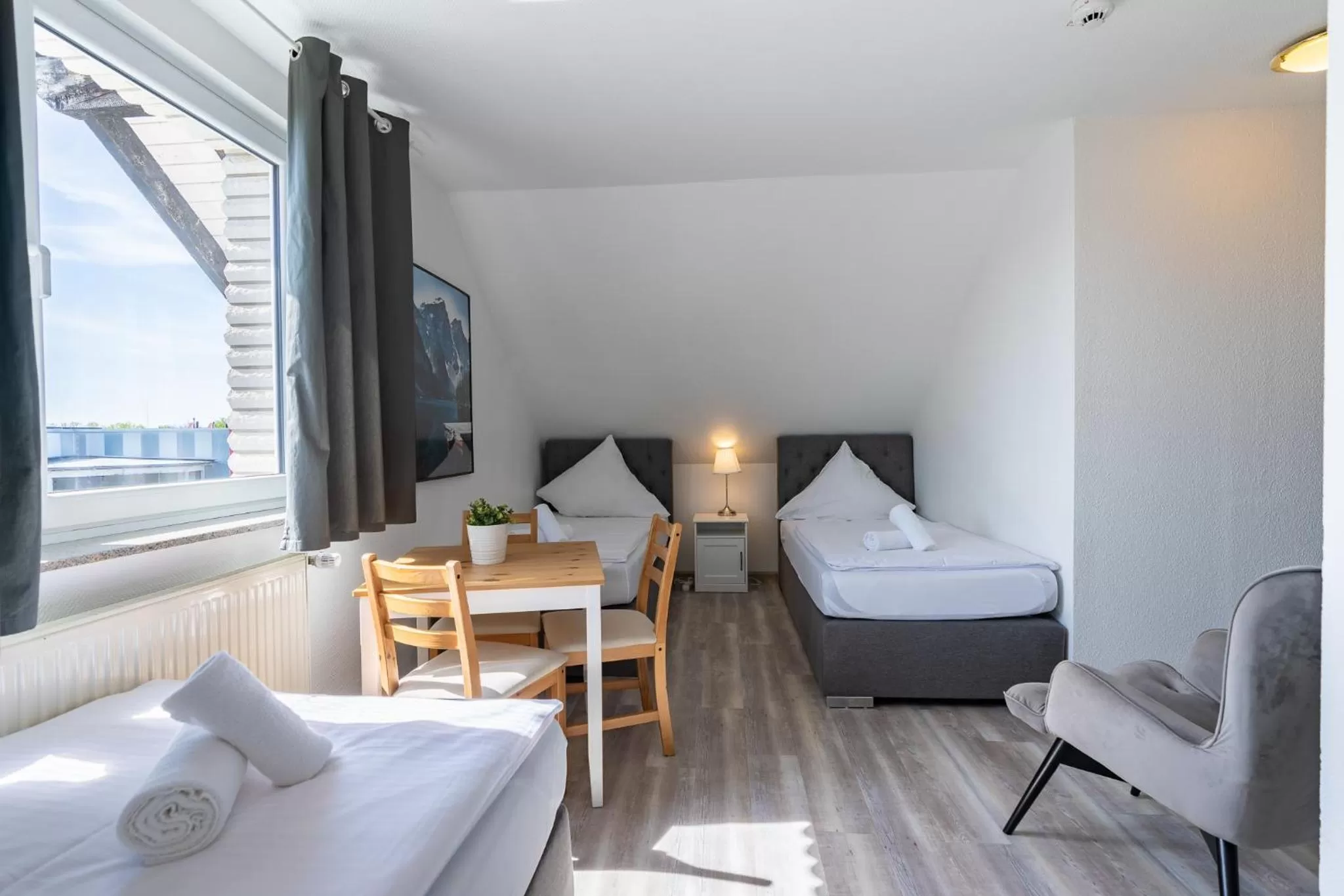 Bed in Hotel Bergheim