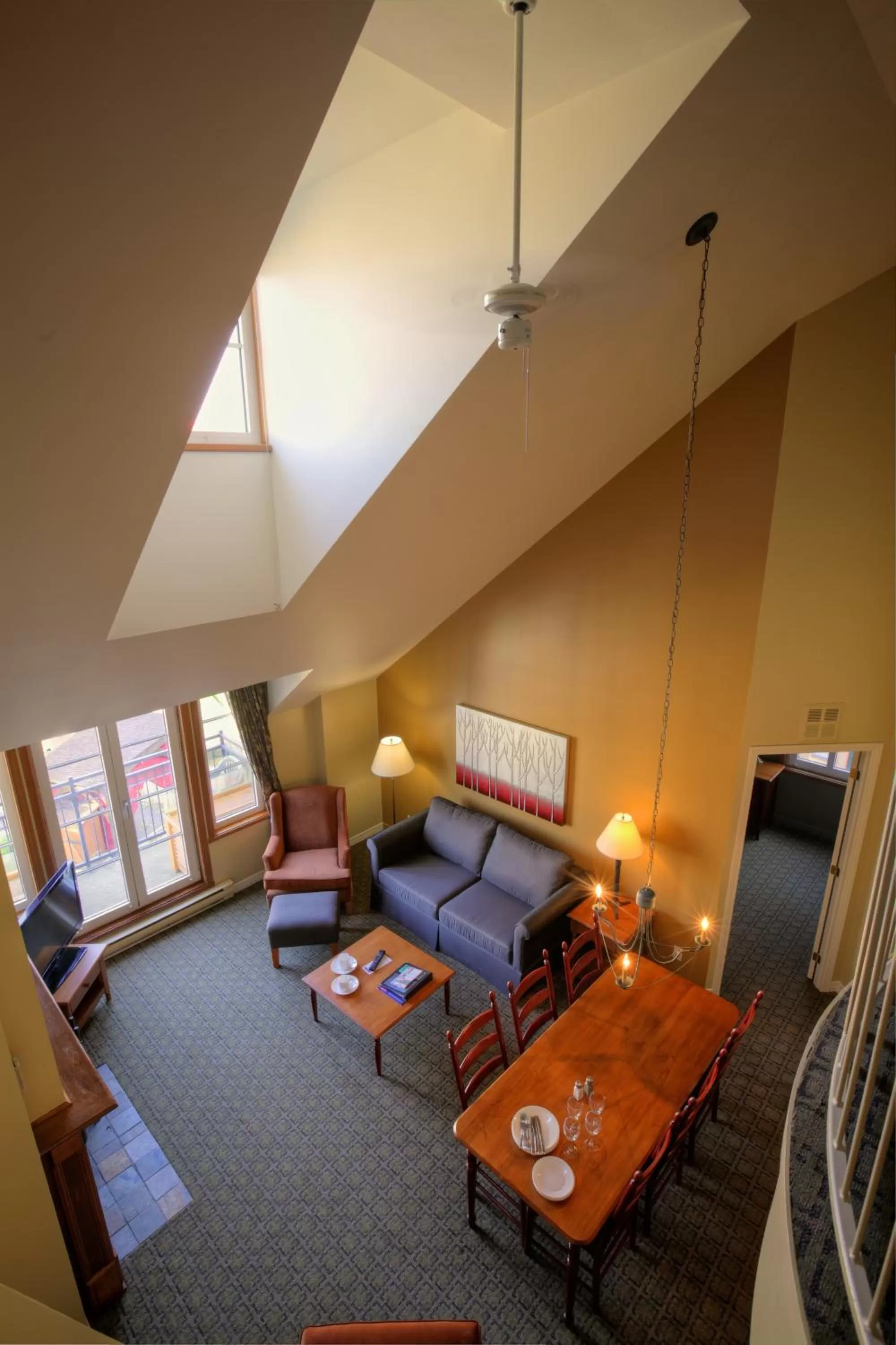 Living room, Seating Area in Place Saint Bernard Mont Tremblant