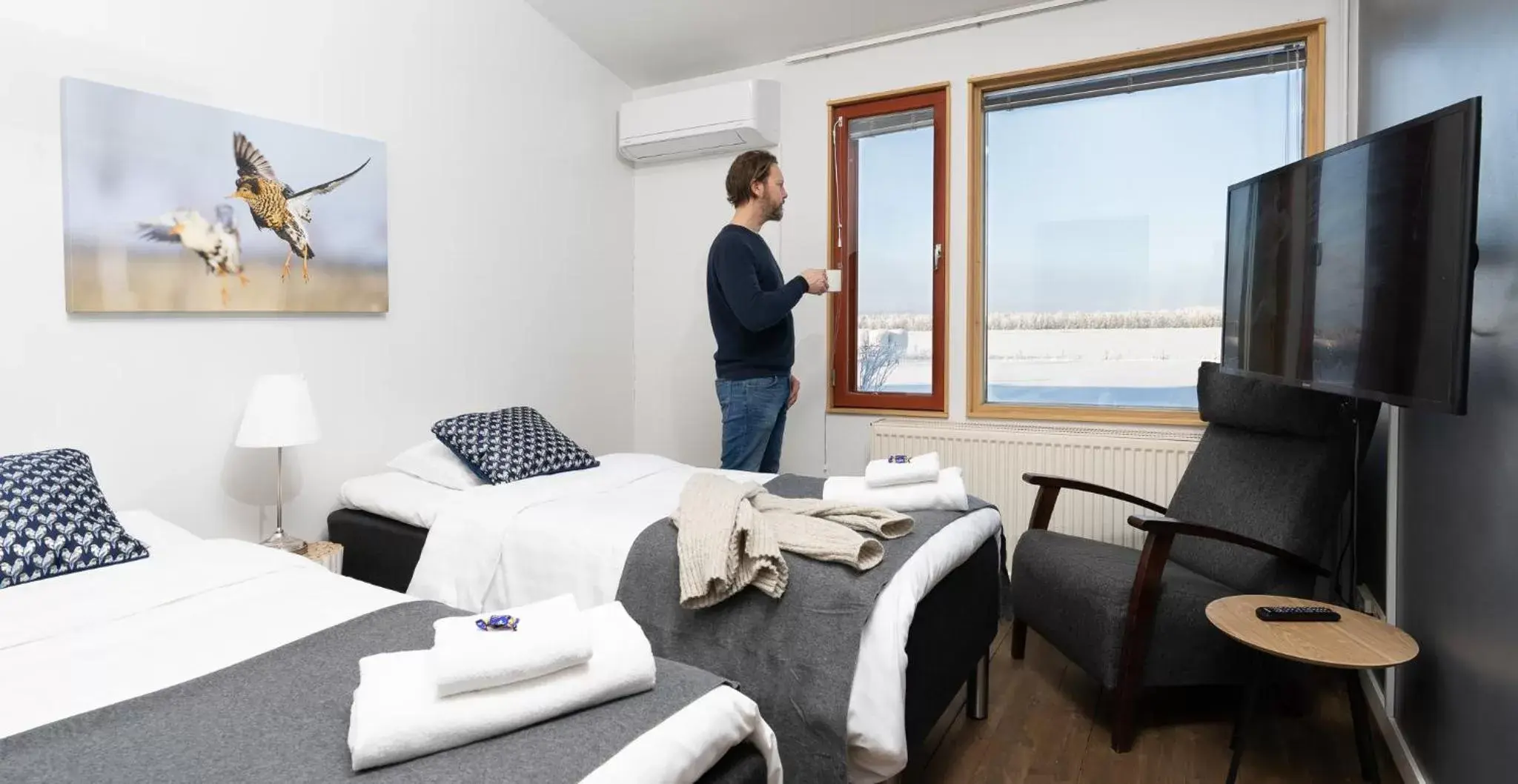 Twin Room in Hotelli Liminganlahti Twin Room in Hotelli Liminganlahti