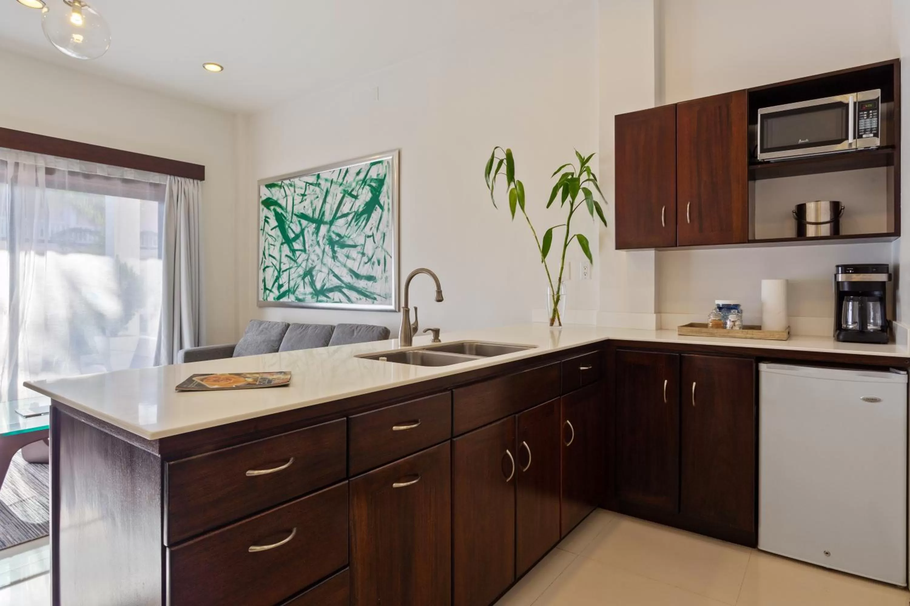 Kitchen or kitchenette in The Ellysian Boutique Hotel