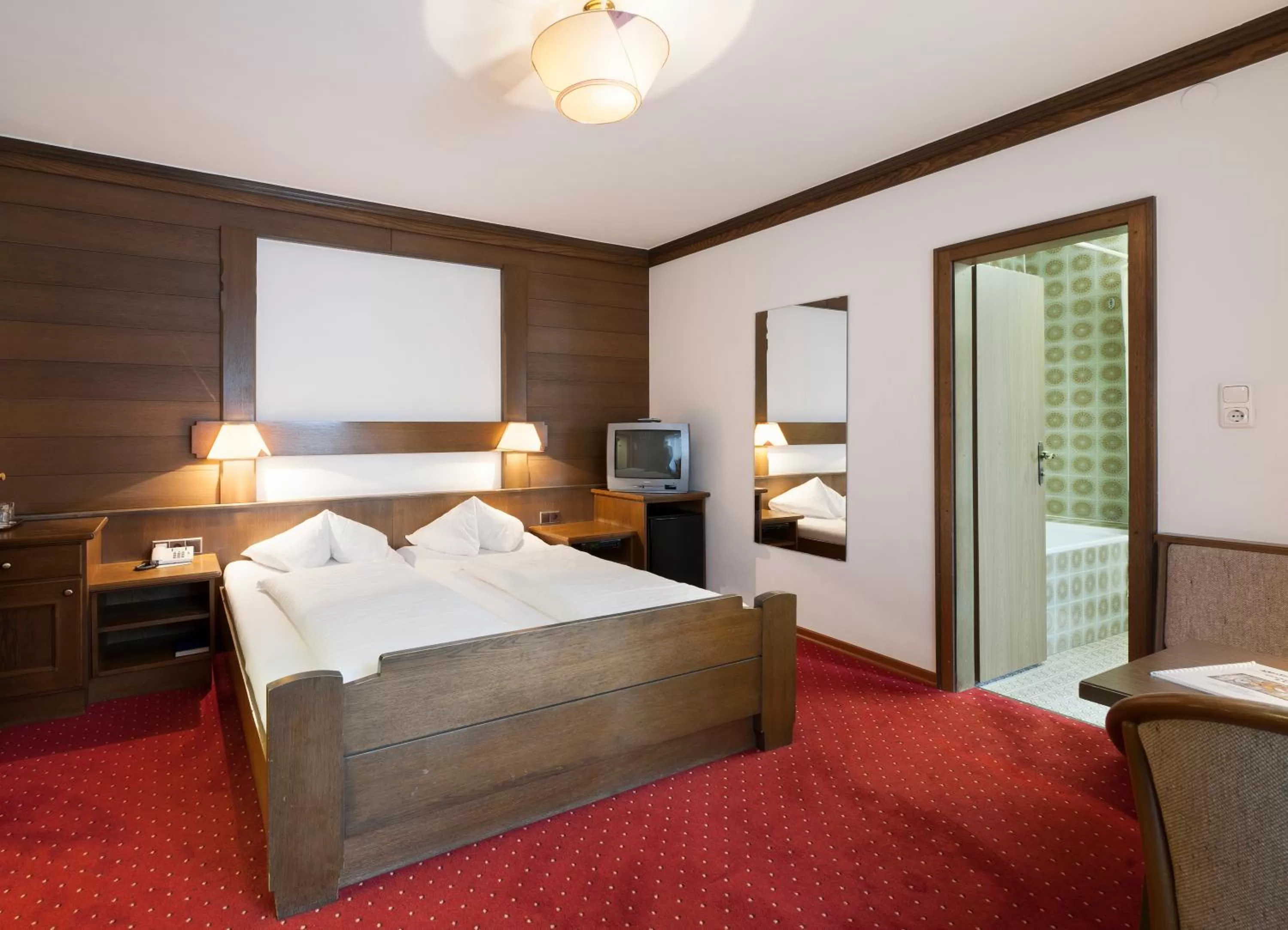 Photo of the whole room, Bed in Hotel Goldener Löwe