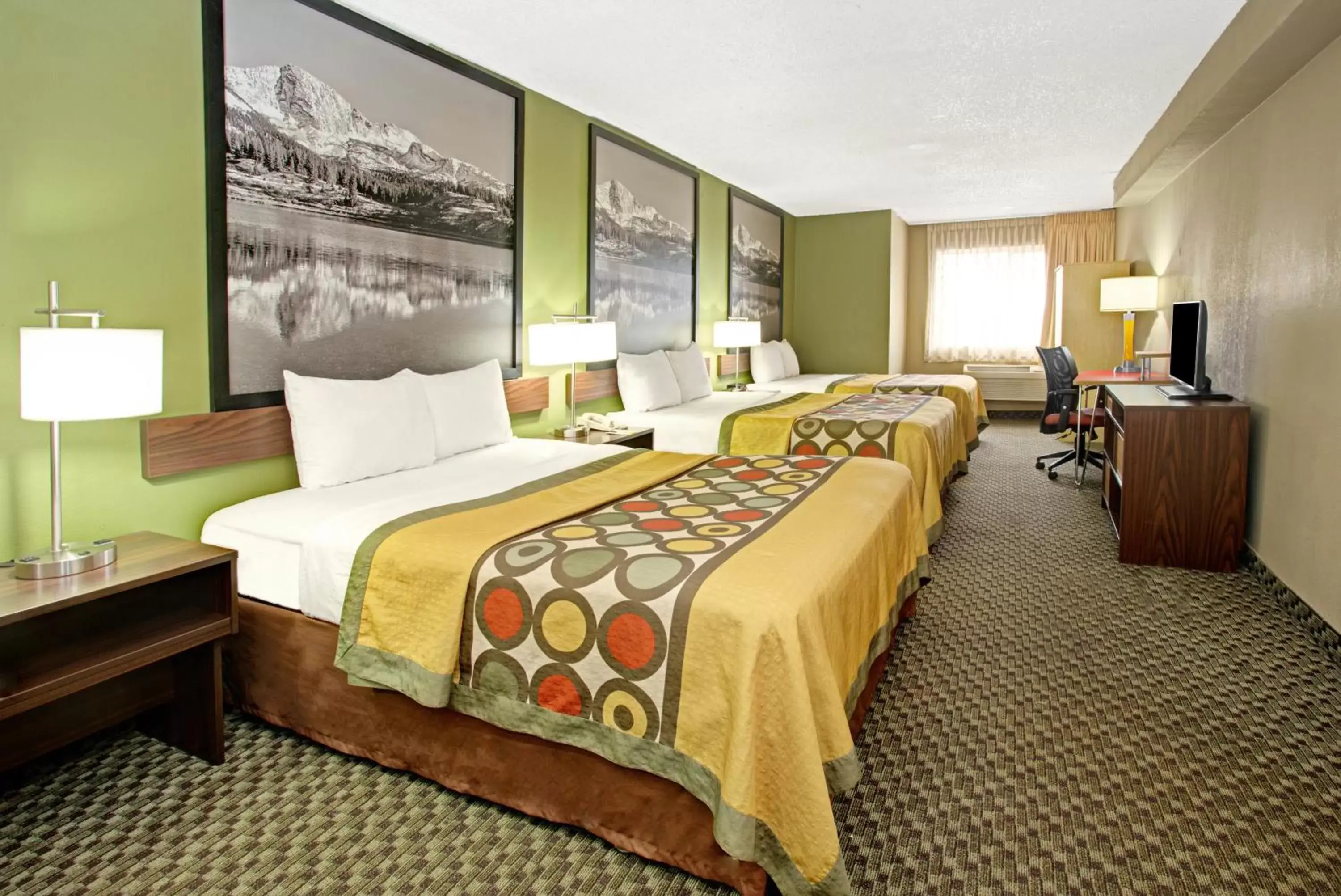 Superior Queen Room with Three Queen Beds - Non-Smoking in Super 8 by Wyndham Wheat Ridge/Denver West