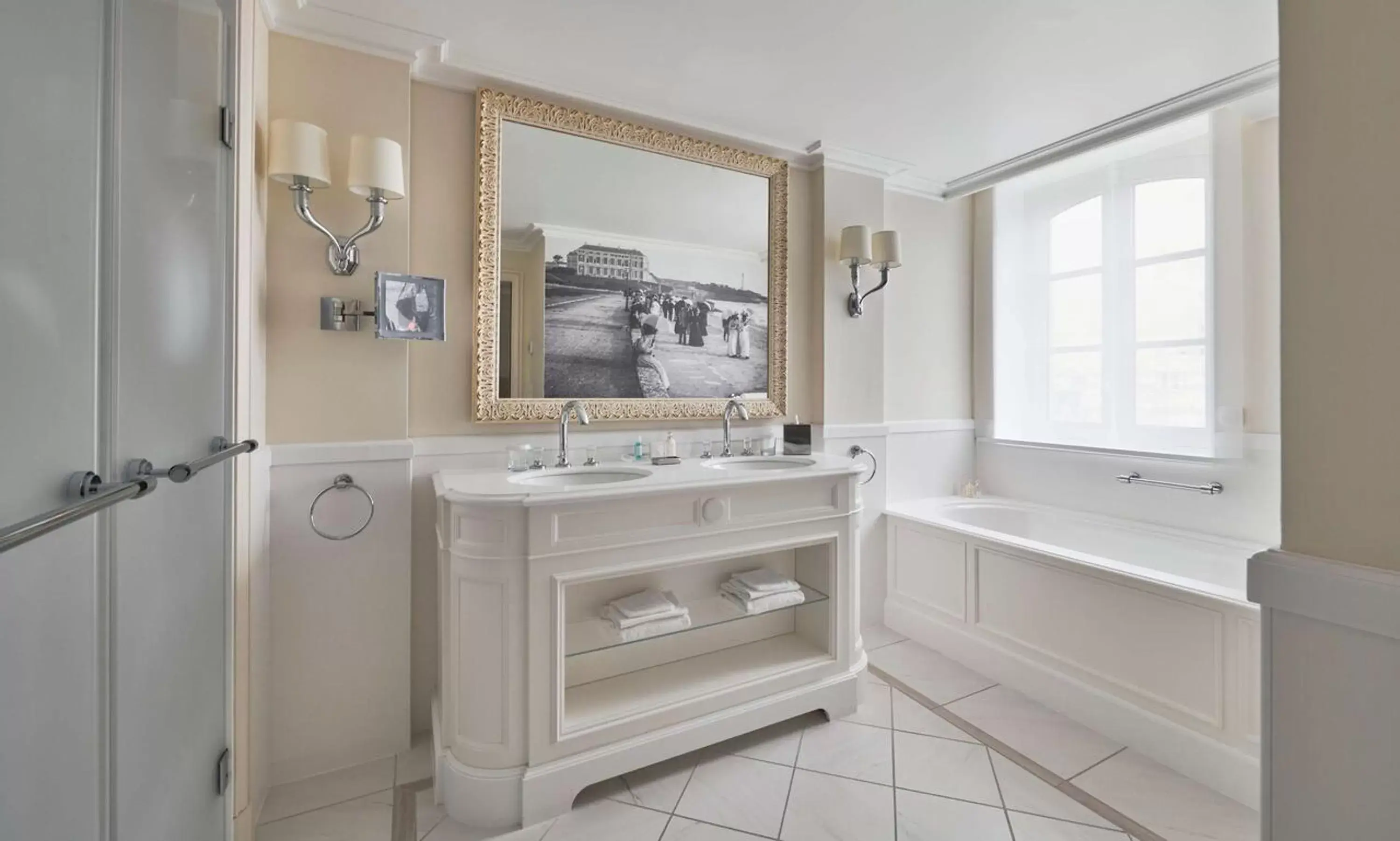 Bathroom in Hôtel du Palais Biarritz, in The Unbound Collection by Hyatt