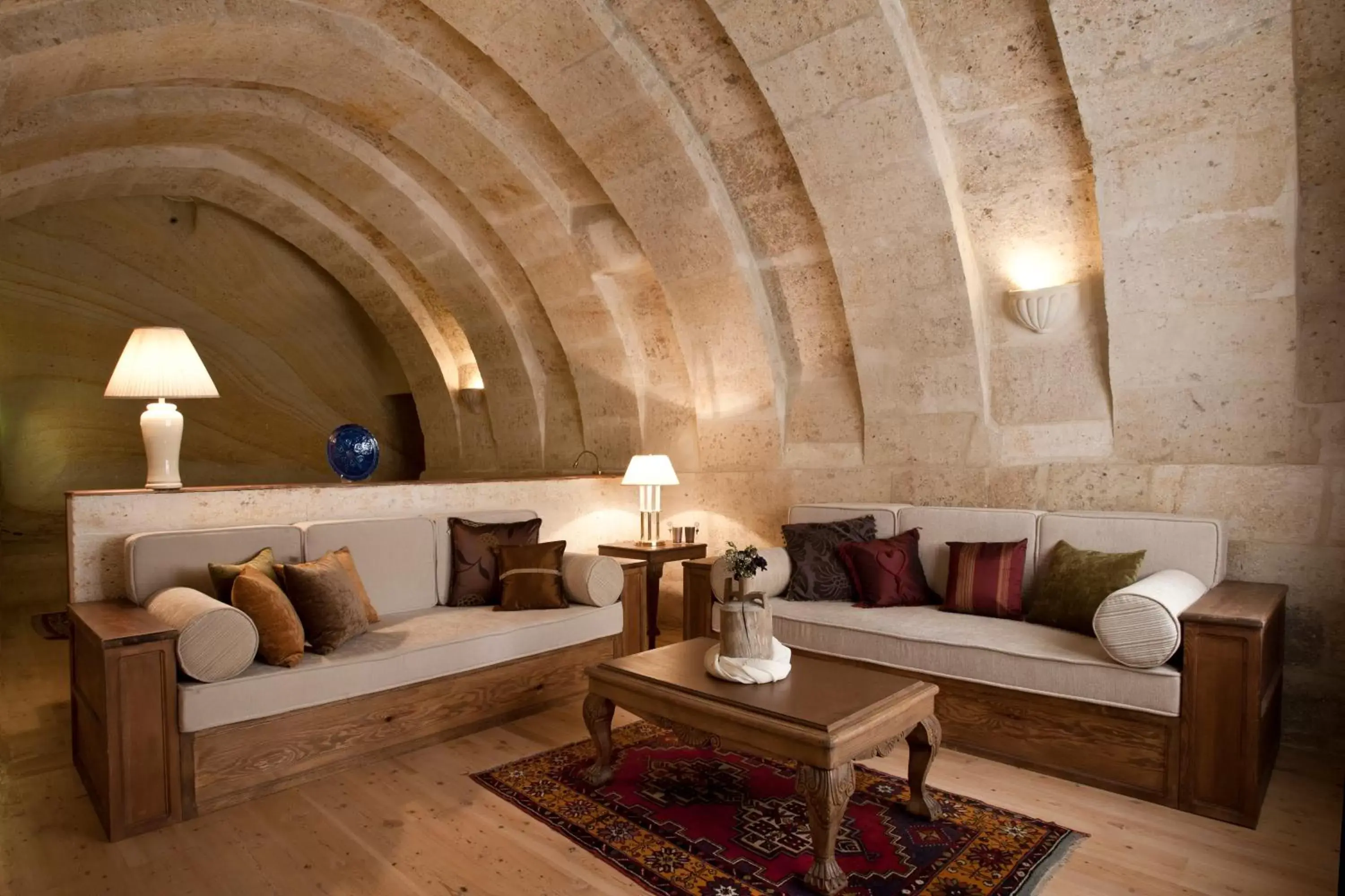 Photo of the whole room, Seating Area in Fresco Cave Suites Cappadocia