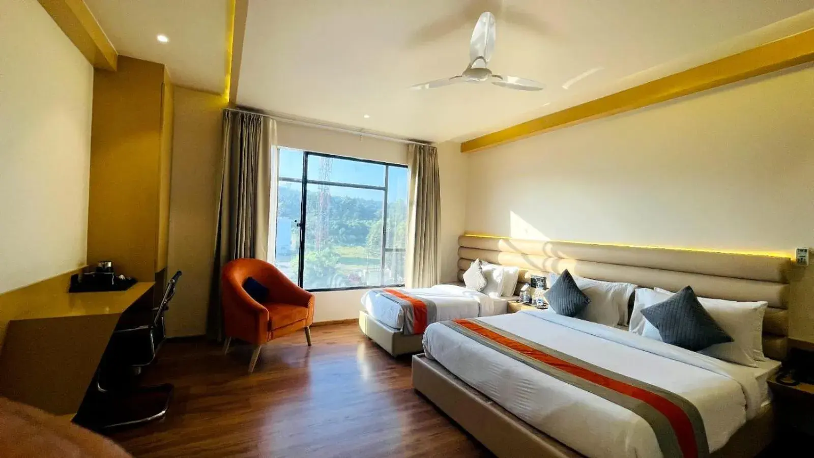 Bed in Hotel Arihant By DLS Hotels Bed in Hotel Arihant By DLS Hotels