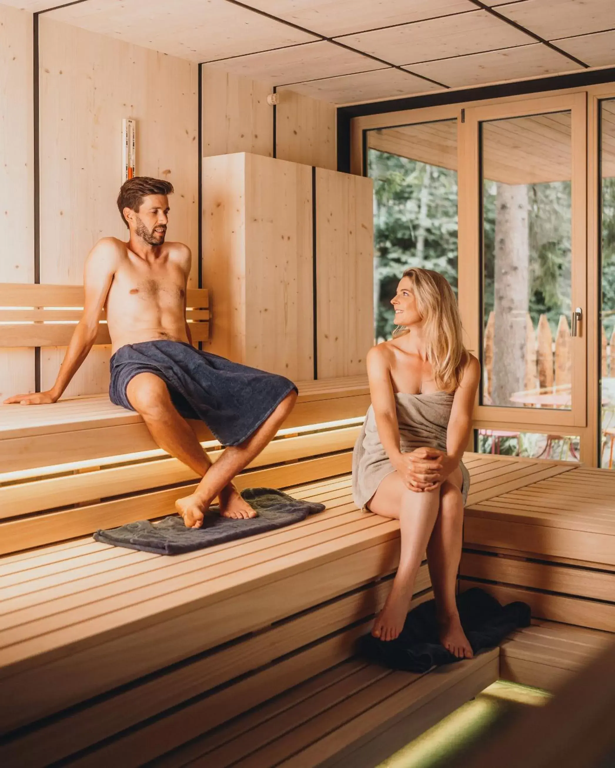 Sauna, Guests in Sensoria Dolomites