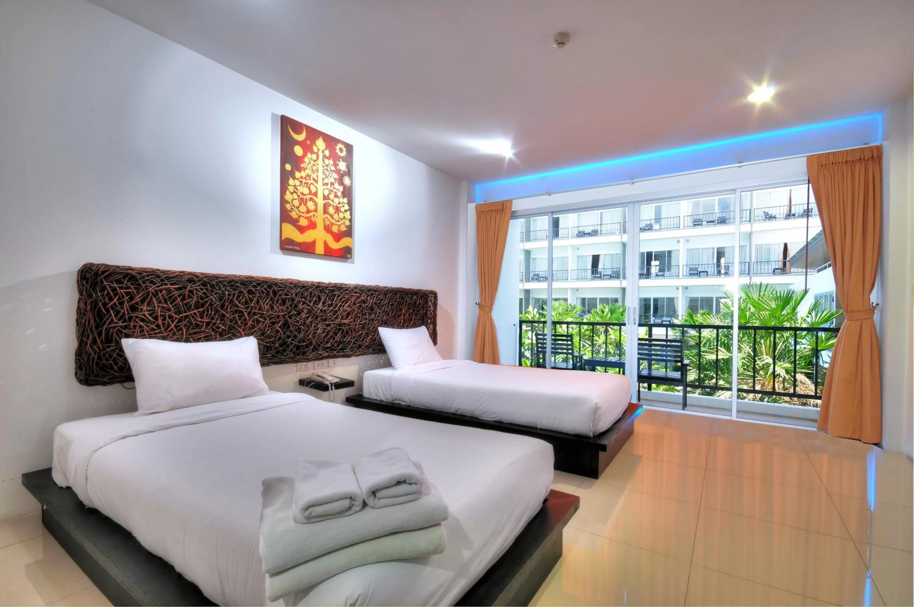 Photo of the whole room, Bed in BS Residence Suvarnabhumi
