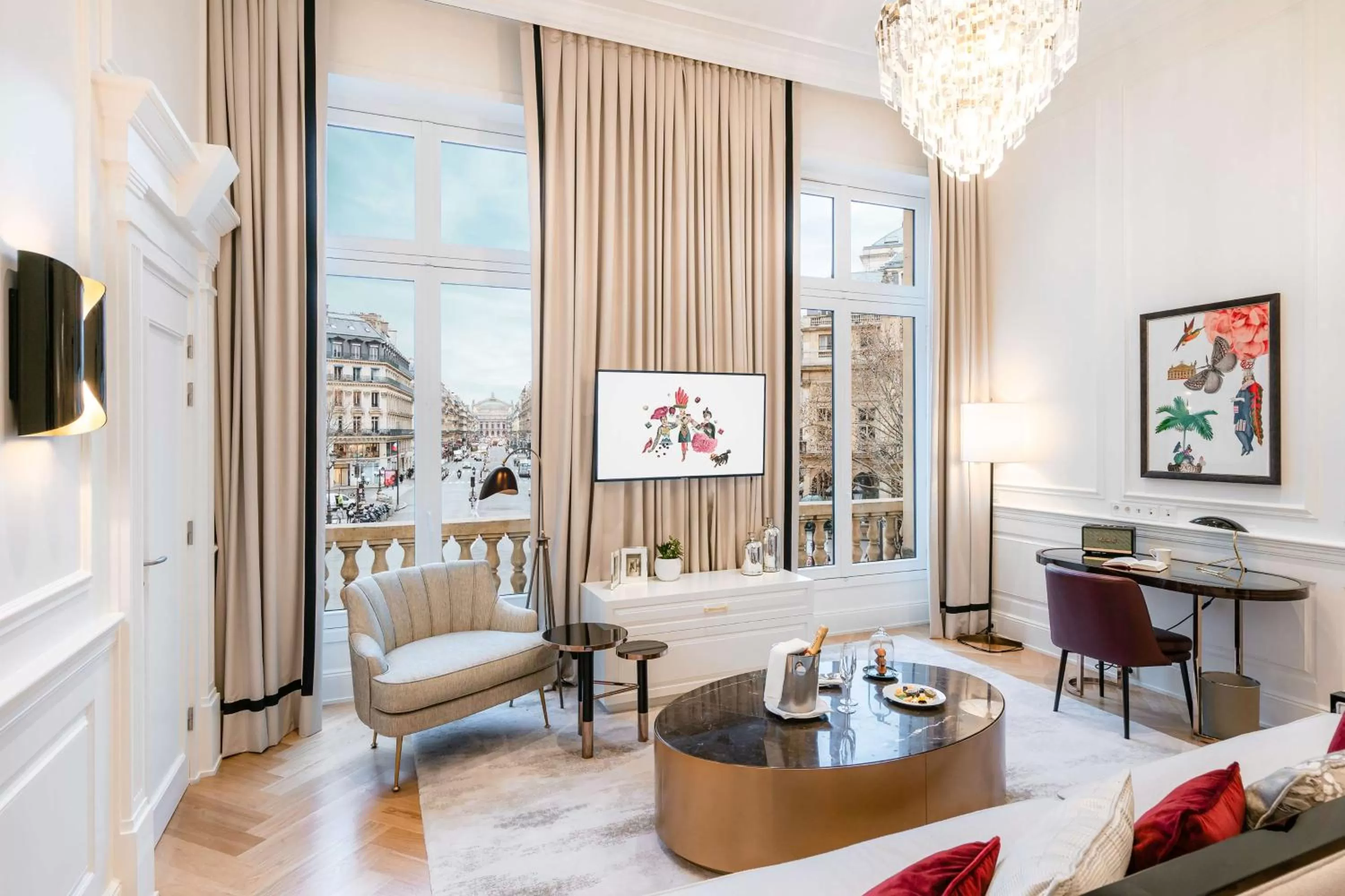 Photo of the whole room in Hôtel du Louvre, in The Unbound Collection by Hyatt