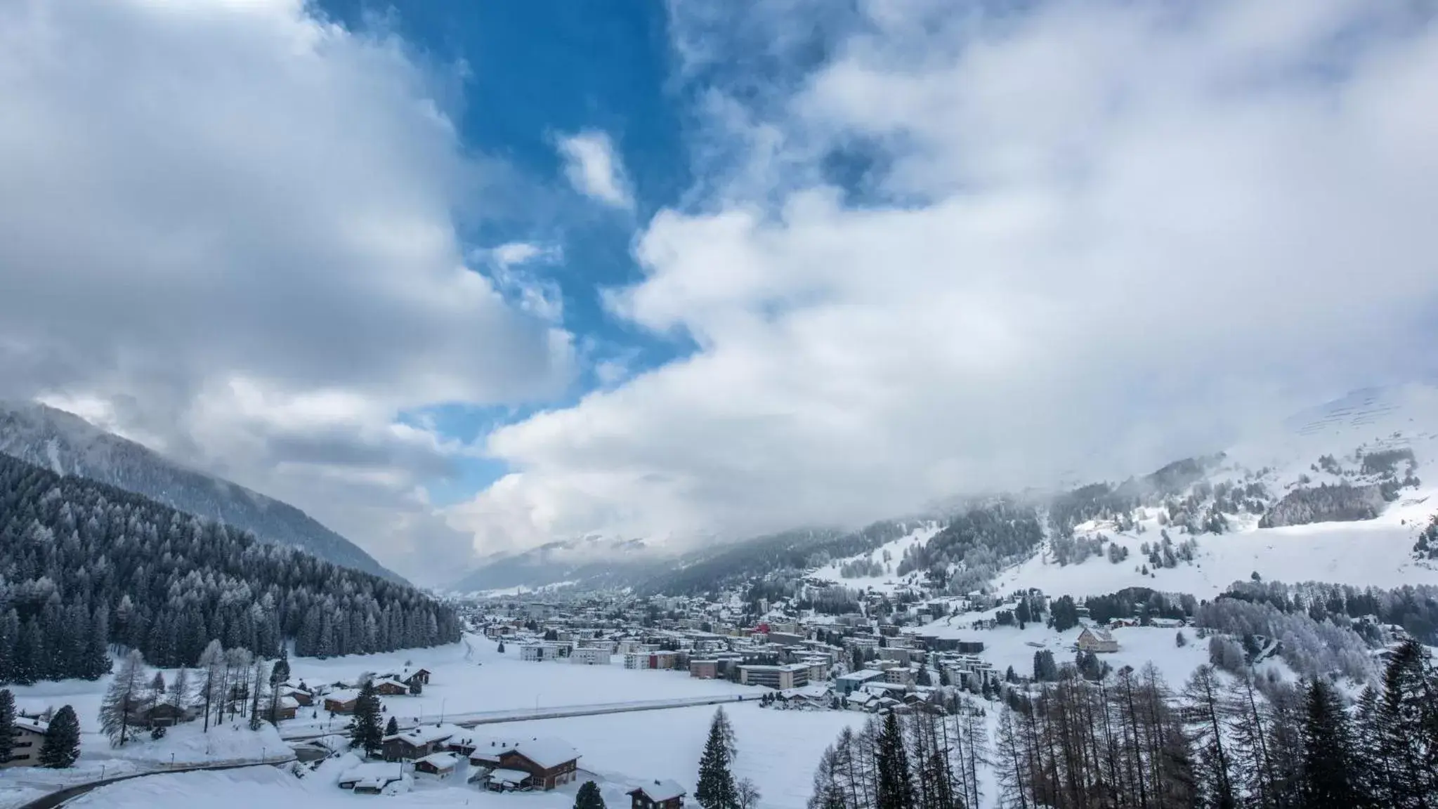 Property building, Winter in AlpenGold Hotel Davos