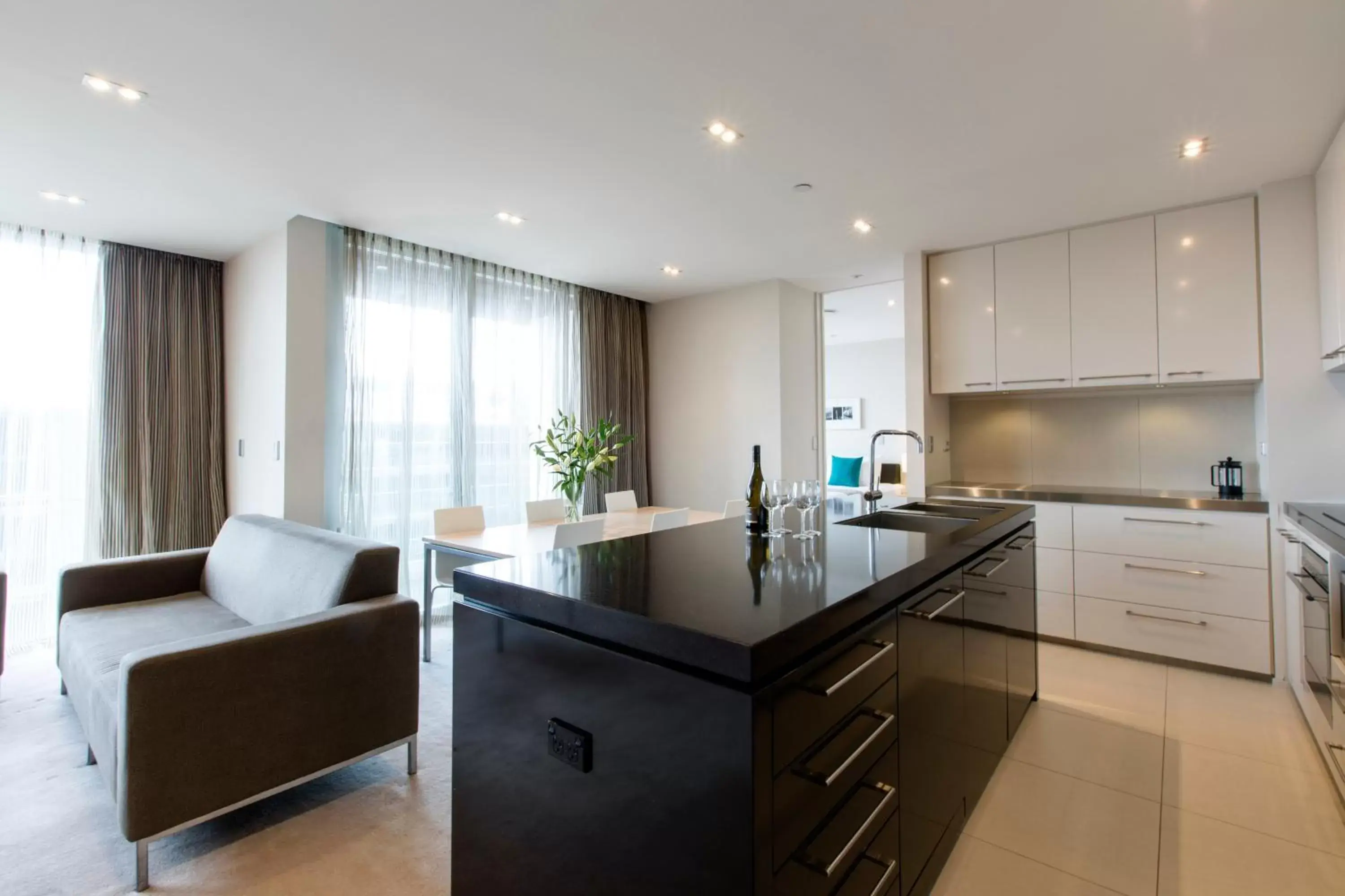 Dining area, Kitchen/Kitchenette in Quest Carlaw Park Serviced Apartments