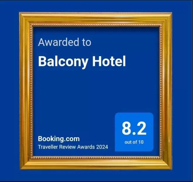 Logo/Certificate/Sign in Balcony Hotel