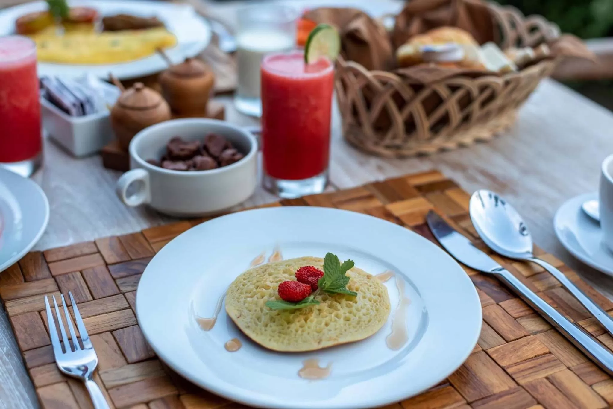 Food and drinks in The Kalyana Ubud Resort