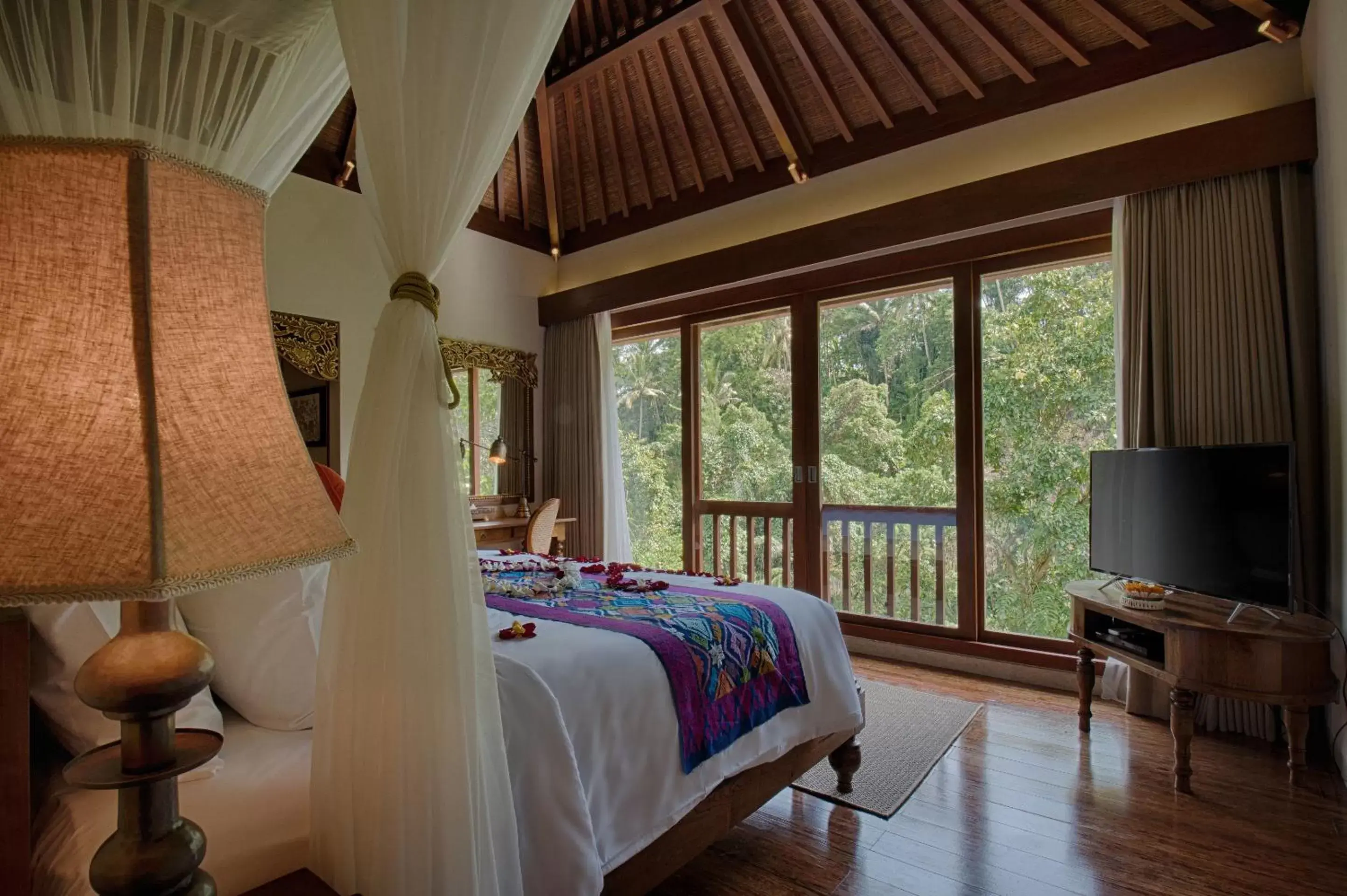 View (from property/room), Bed in Natya Resort Ubud