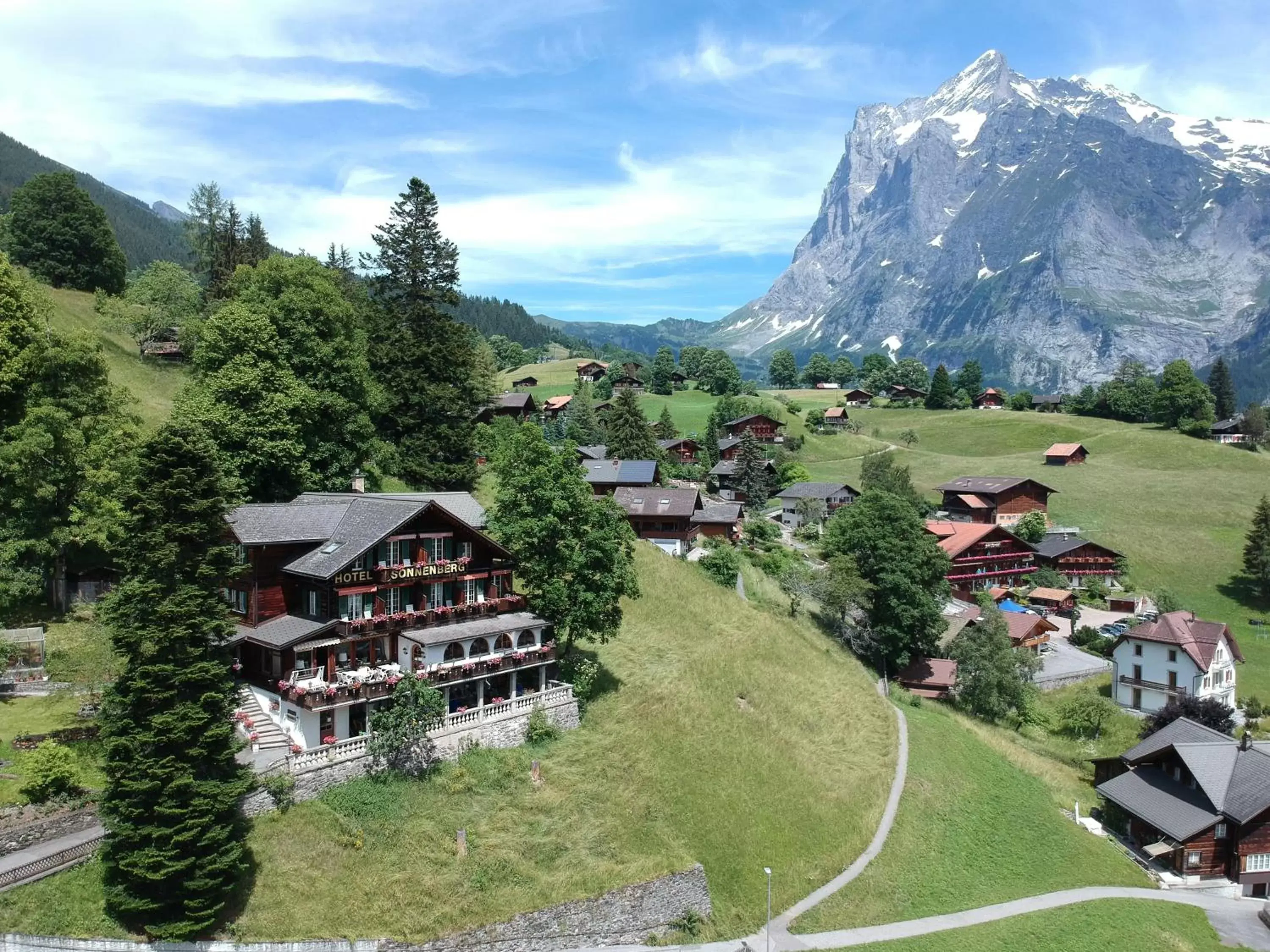 Neighbourhood, Bird's-eye View in Hotel Sonnenberg