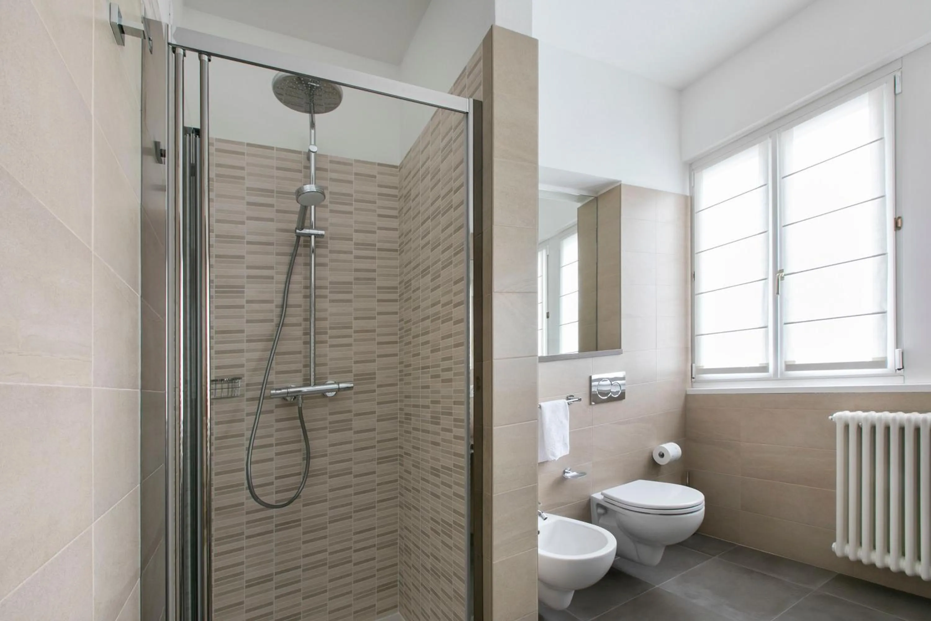 Shower in Hotel Conradi