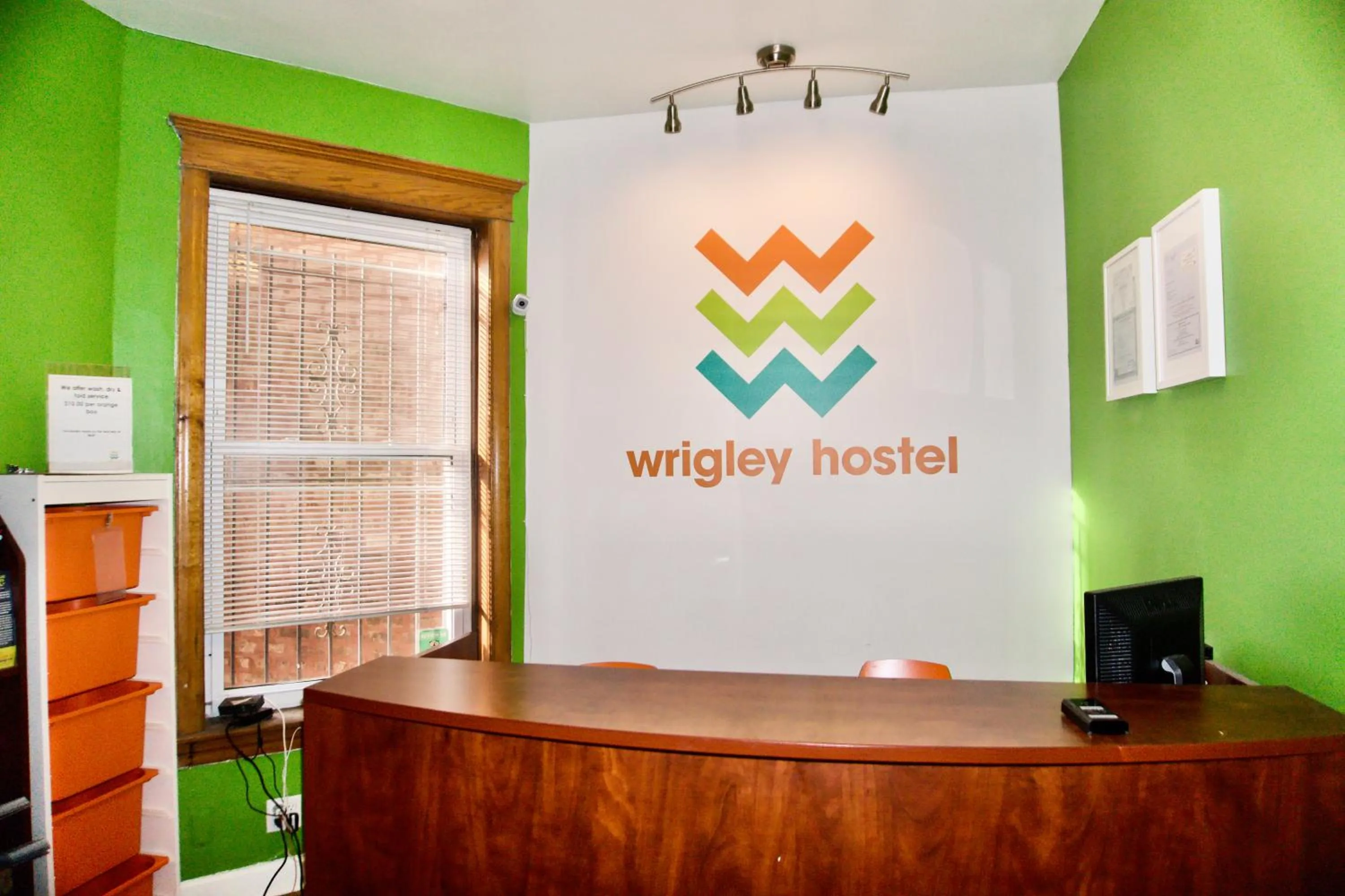 Logo/Certificate/Sign in Wrigley Hostel - Chicago