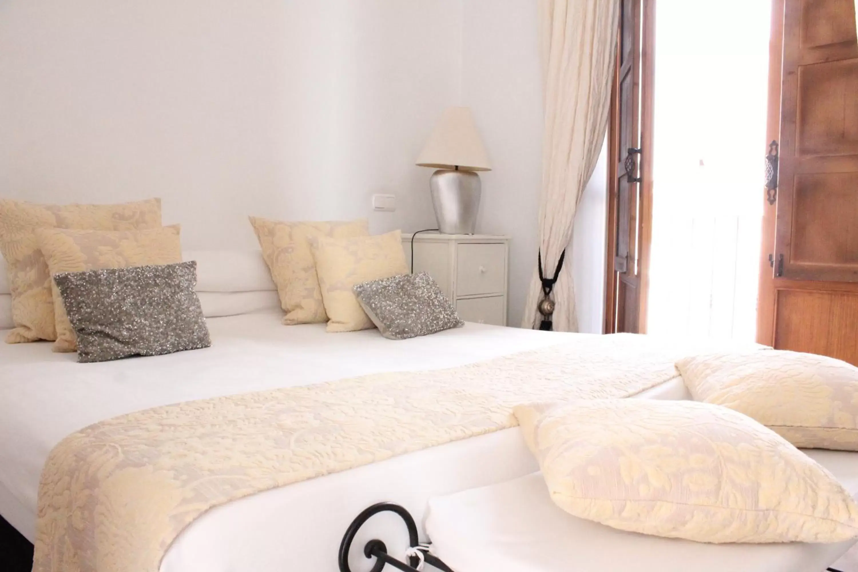 Bed in Hotel Palacio Blanco
