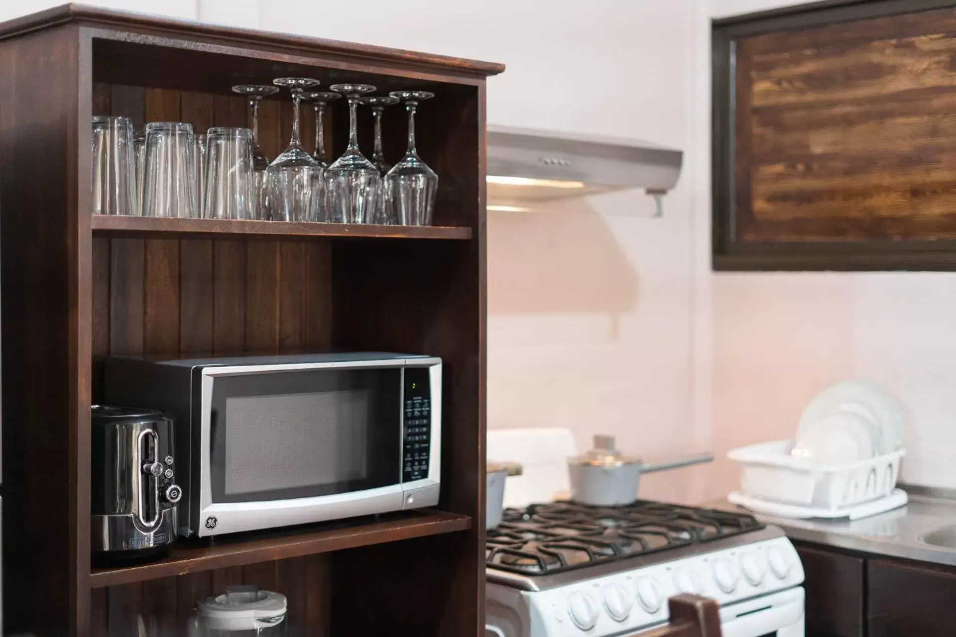 kitchen, TV/Entertainment Center in Cabañas del Rio