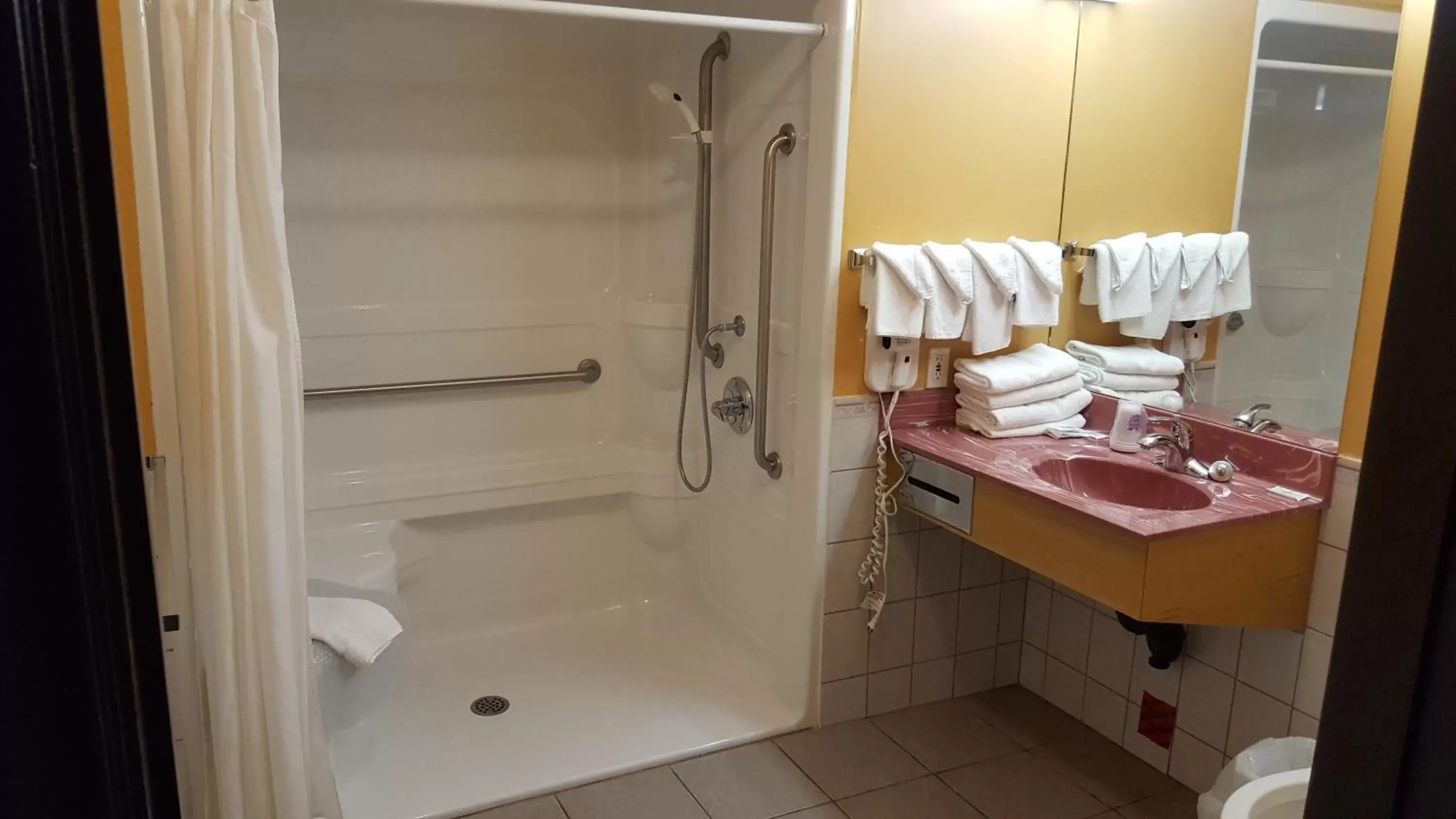 Shower, Bathroom in Knights Inn Woodstock