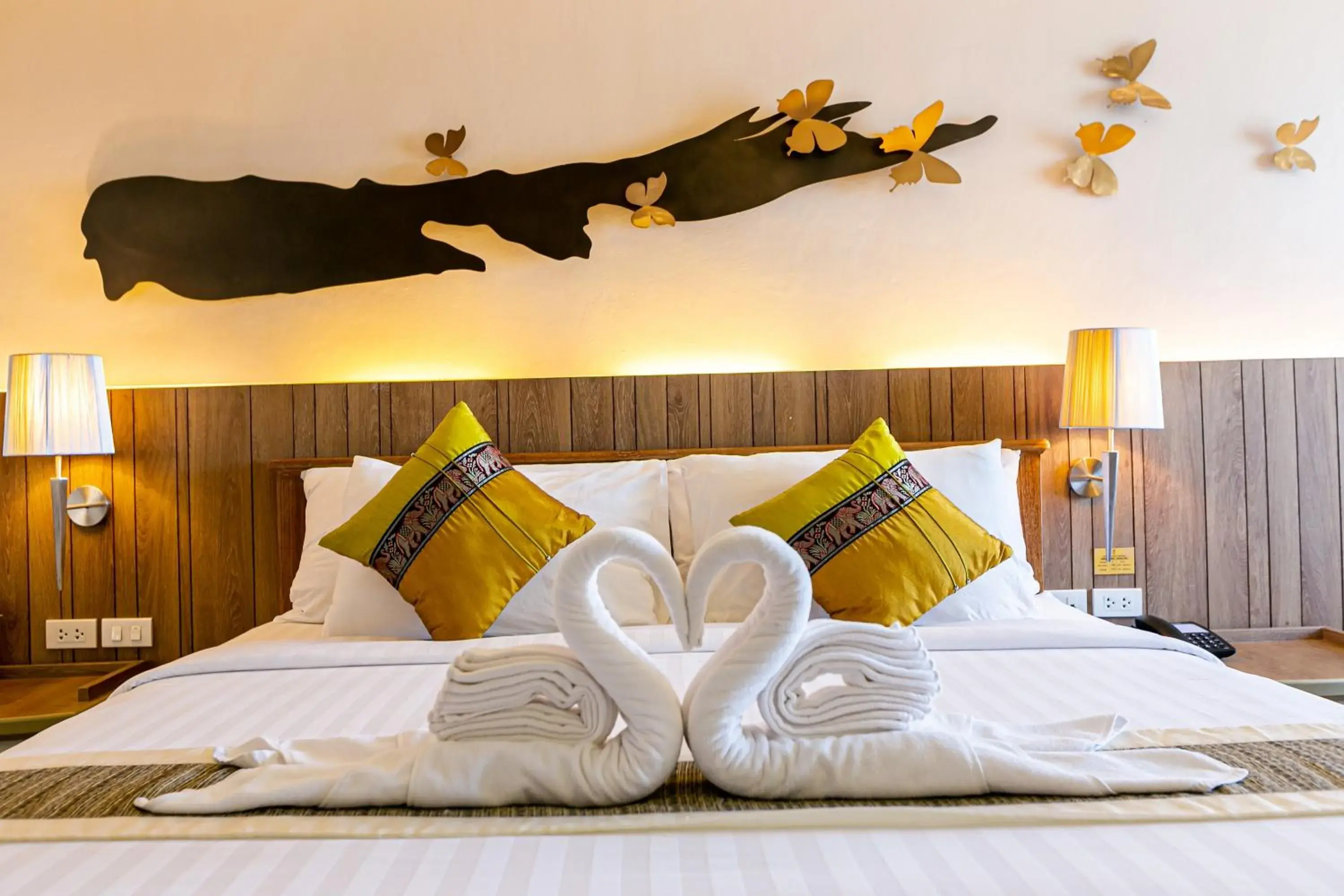 Bed in Grand Ratchapruek Hotel