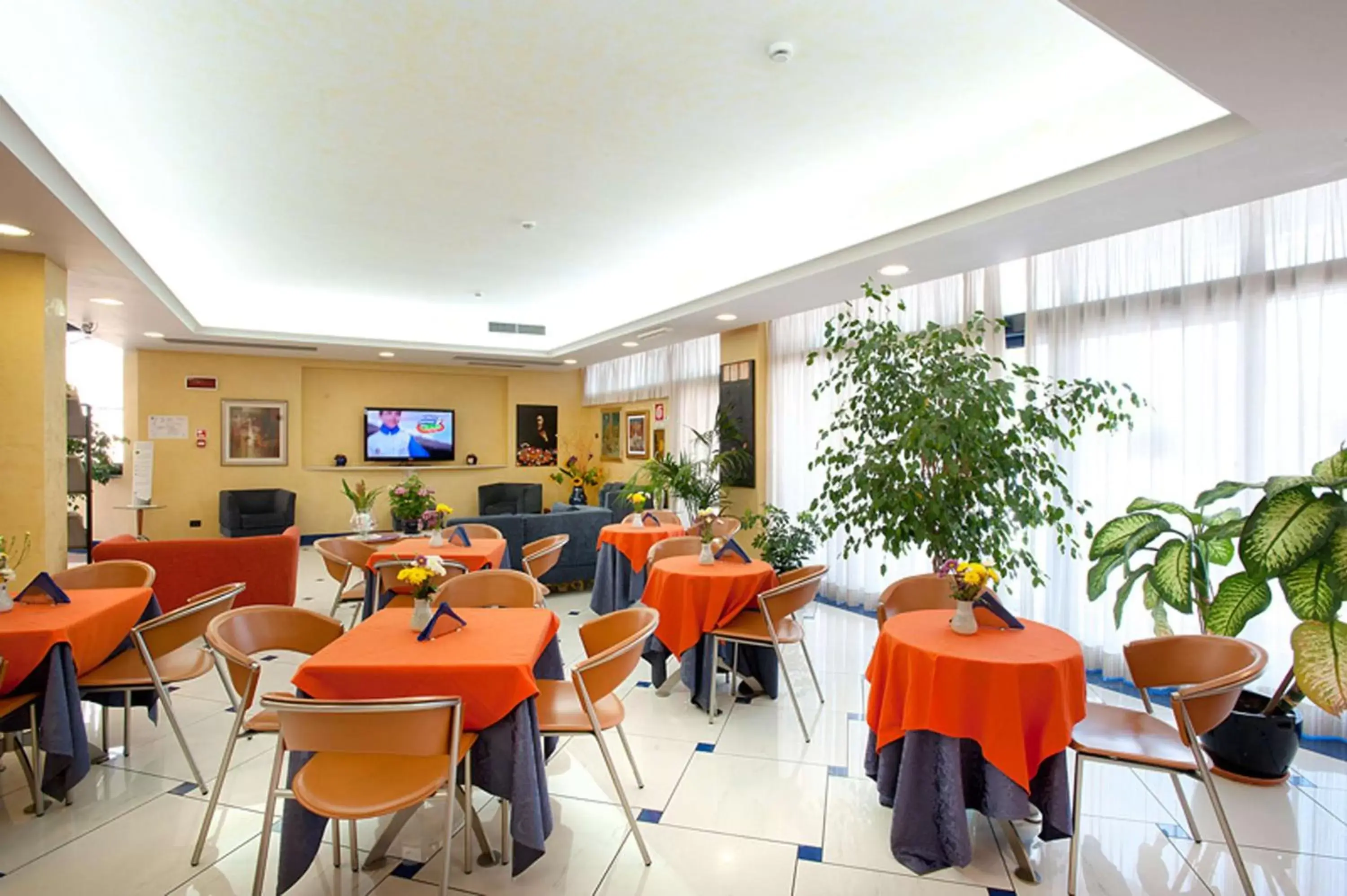 Lobby or reception, Restaurant/Places to Eat in Best Western Blu Hotel Roma