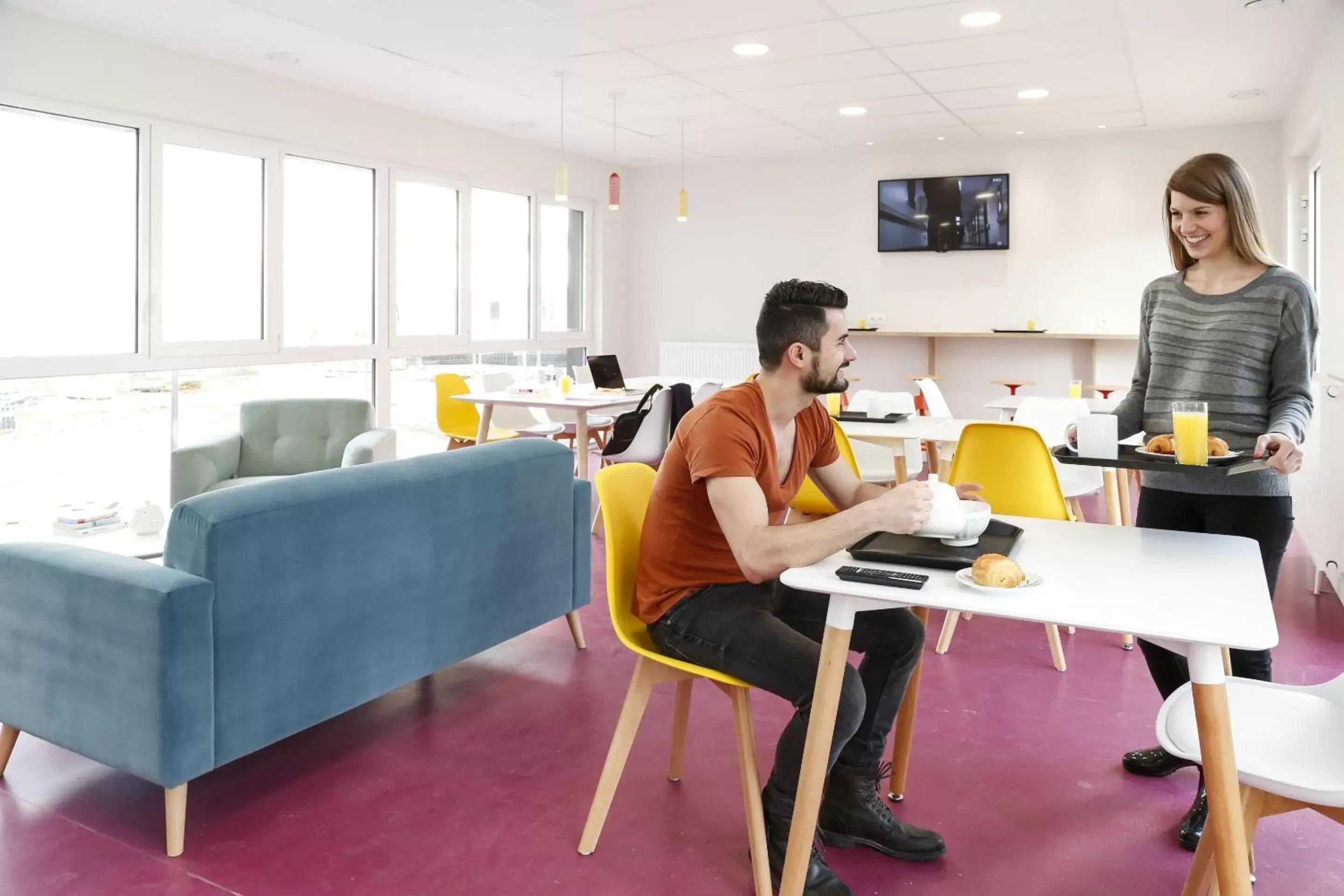 Buffet breakfast in Appart Hotel Odalys City Metz Manufacture Buffet breakfast in Appart Hotel Odalys City Metz Manufacture