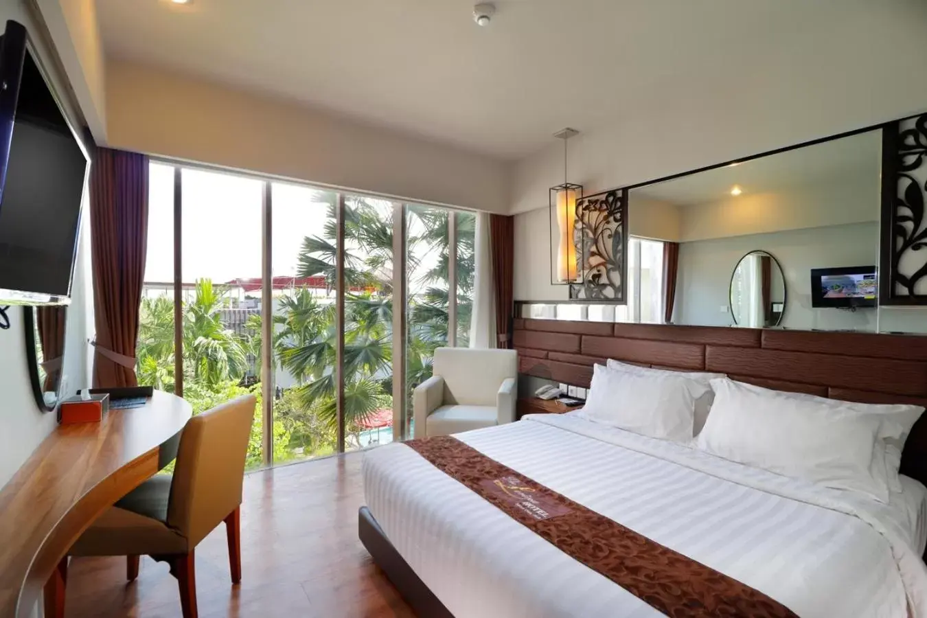 Photo of the whole room, Bed in The Lerina Hotel Nusa Dua