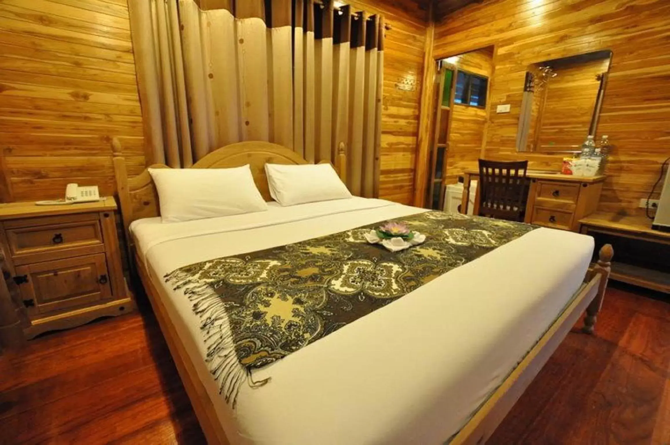 Bed in Basaya Beach Hotel & Resort