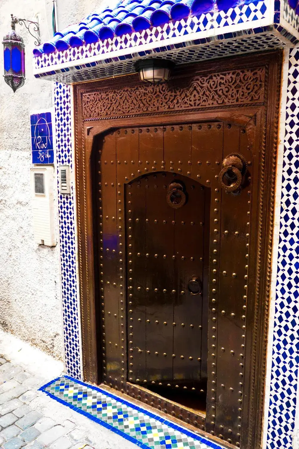 Facade/entrance in Riad 58 Blu