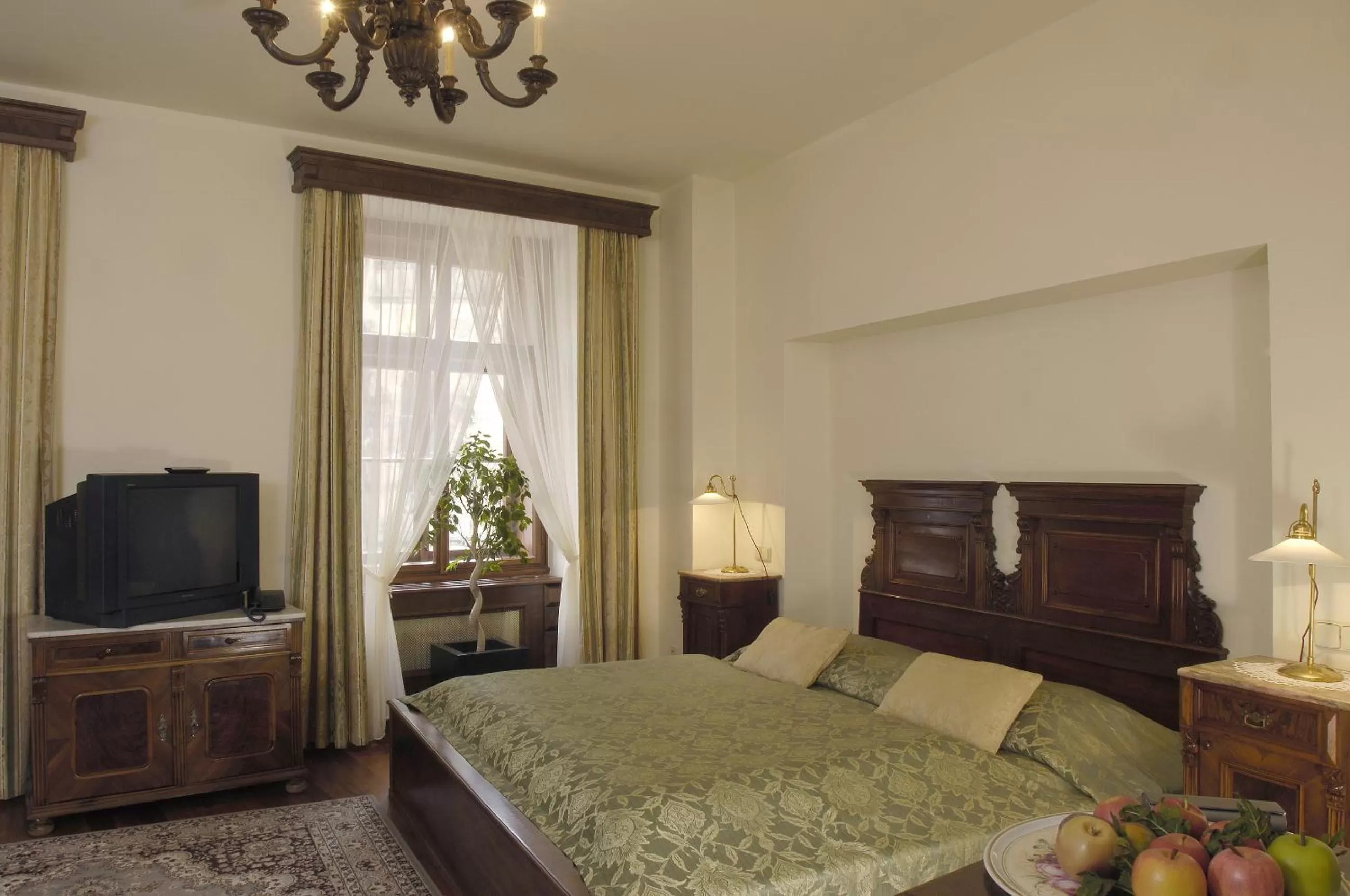 Bed in Grand Hotel Praha