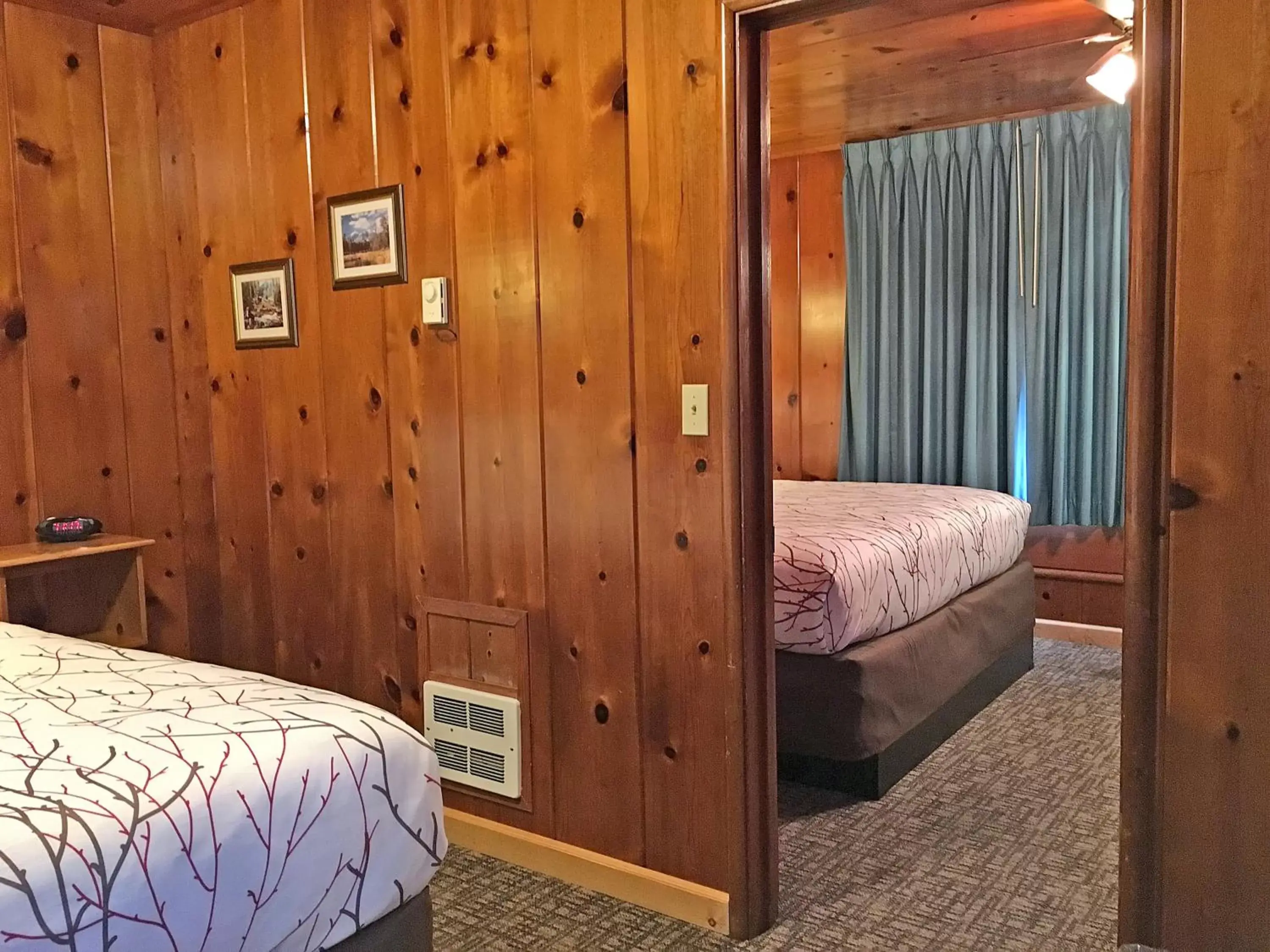 Bed in Park Motel and Cabins