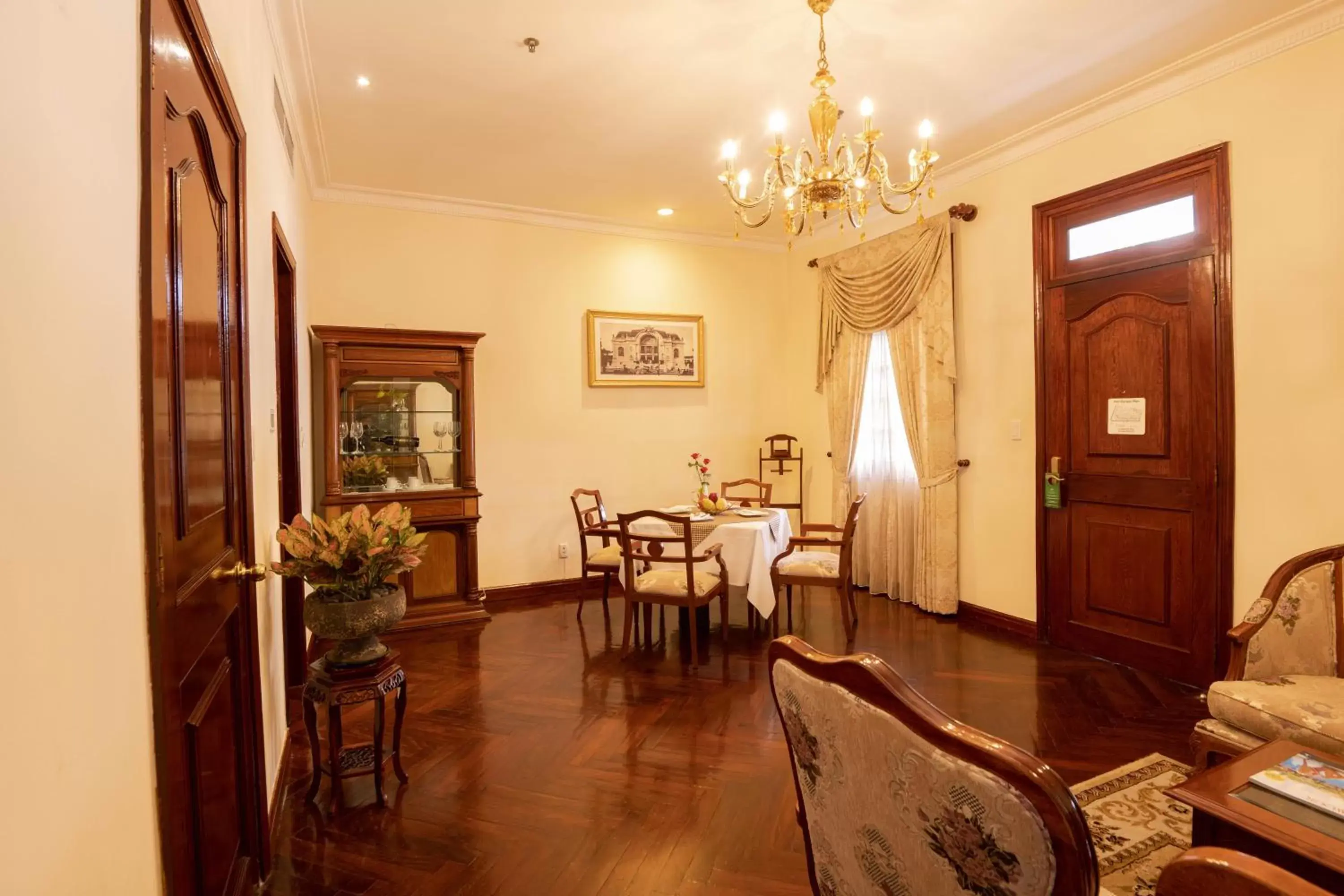 Living room, Dining Area in Hotel Grand Saigon