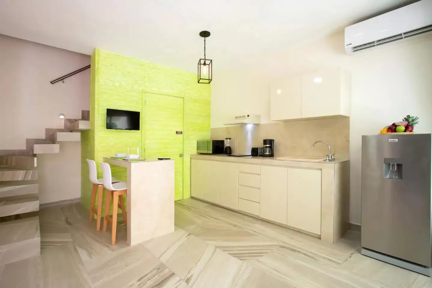 Kitchen or kitchenette in Casa Kaoba Hotel & Suites