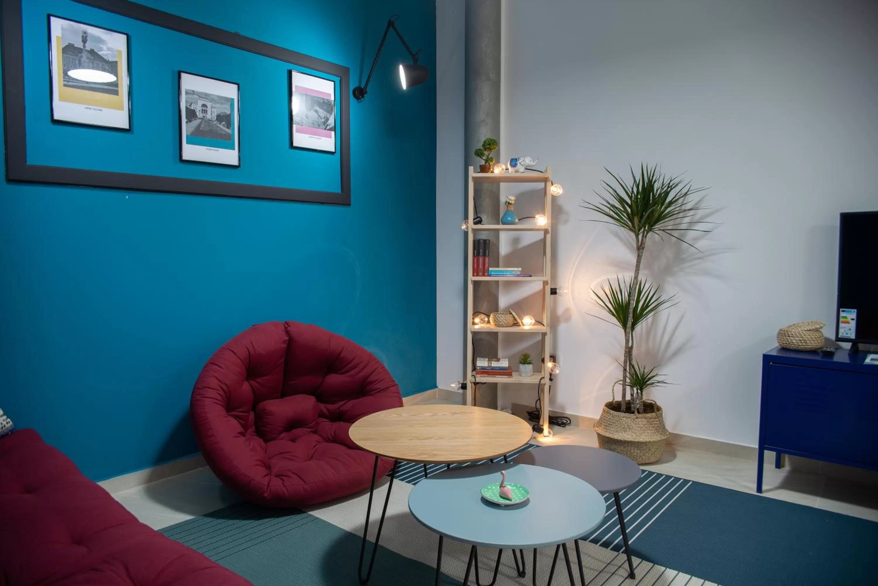 Living room, Seating Area in Steel Residence
