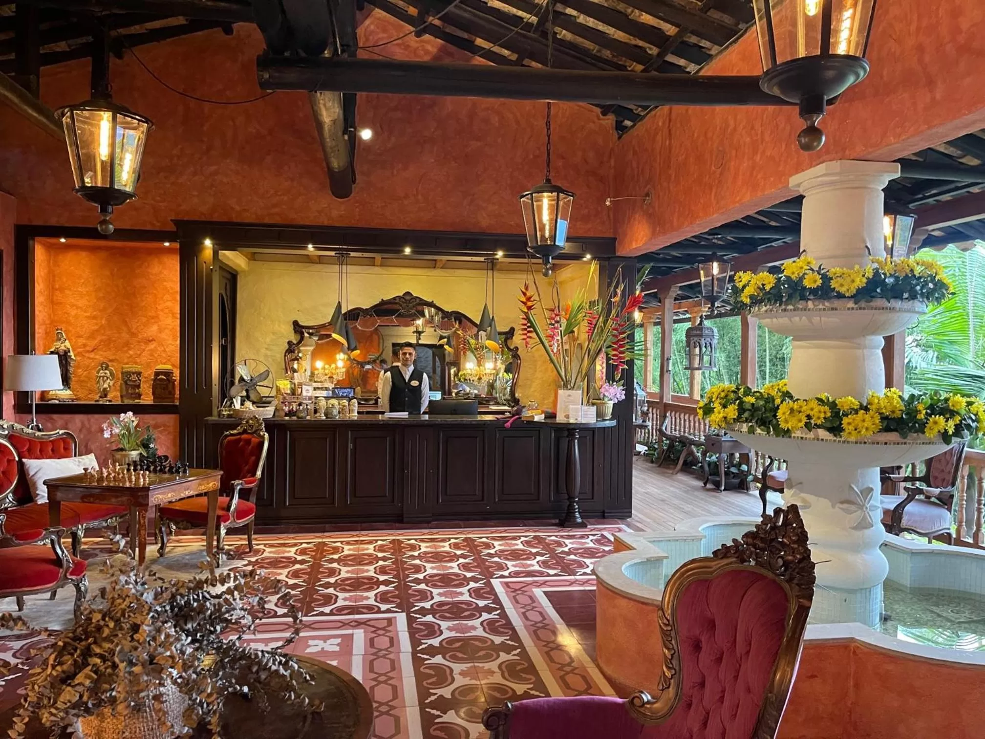 Lobby or reception in Monasterio San Agustín, Colombia