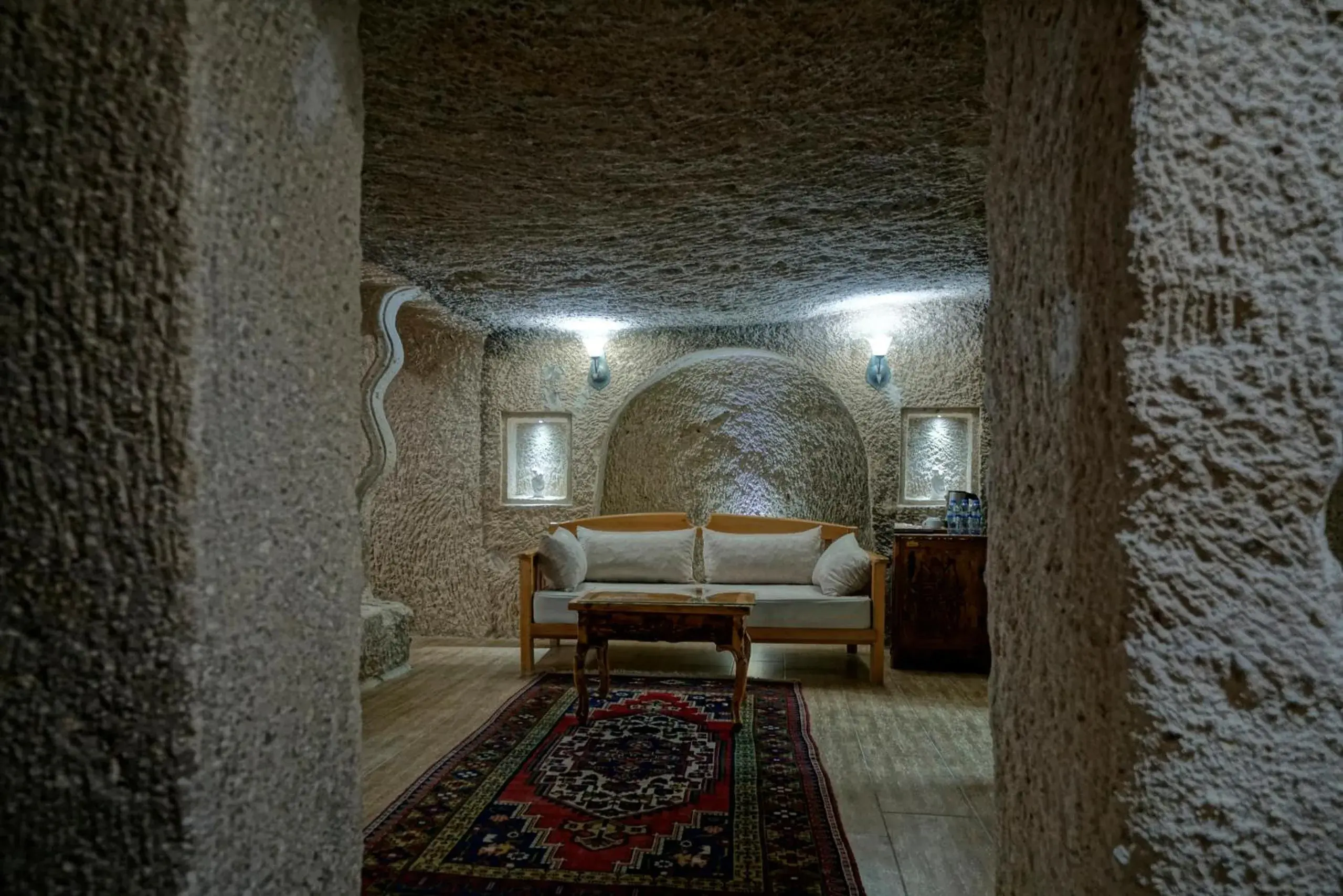 Seating area in Holiday Cave Hotel