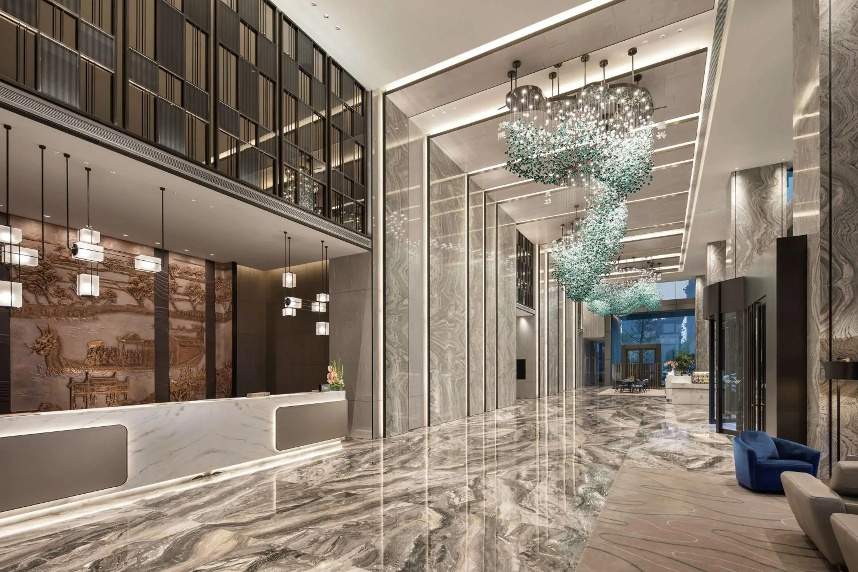 Lobby or reception, Lobby/Reception in Doubletree By Hilton Suzhou Wujiang