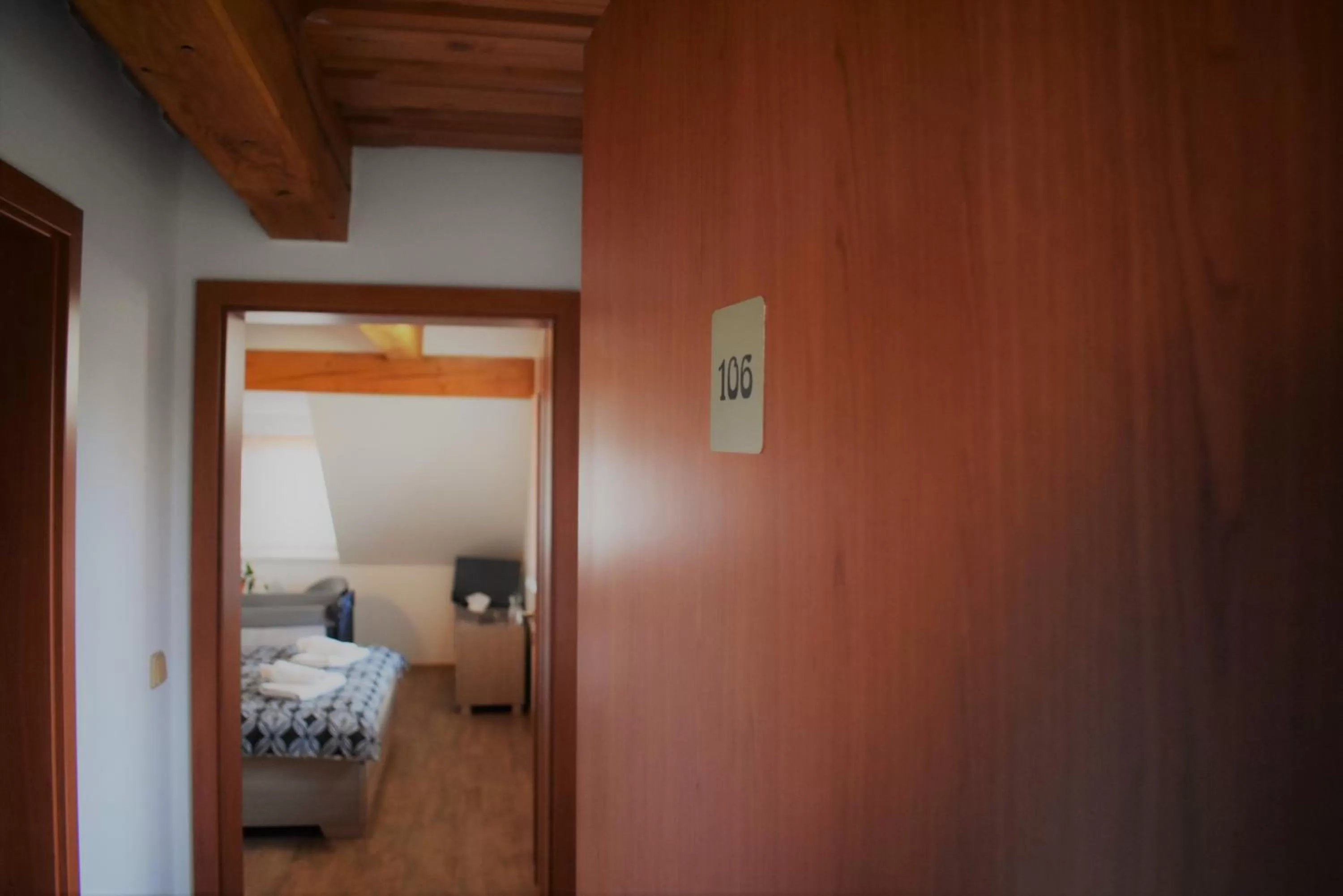 Bed in Motel Roubenka