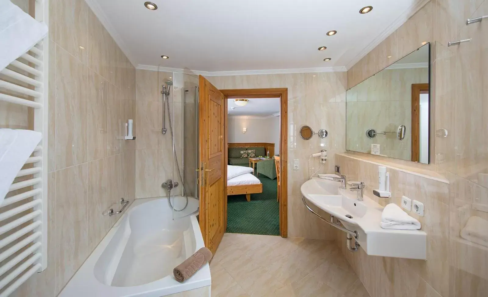 Decorative detail, Bathroom in Hotel zum Hirschen