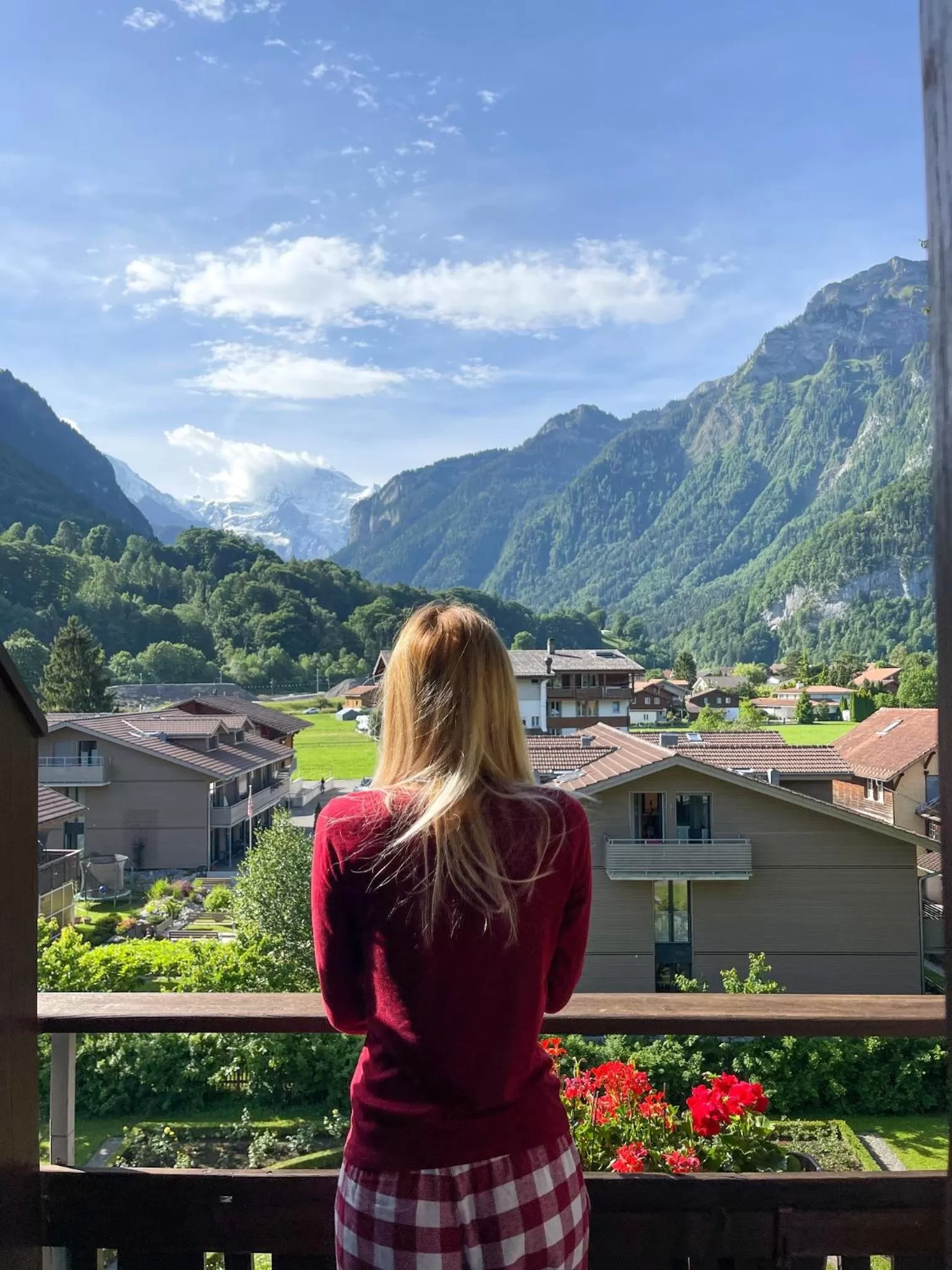 Balcony/Terrace in Alpenrose Hotel and Gardens