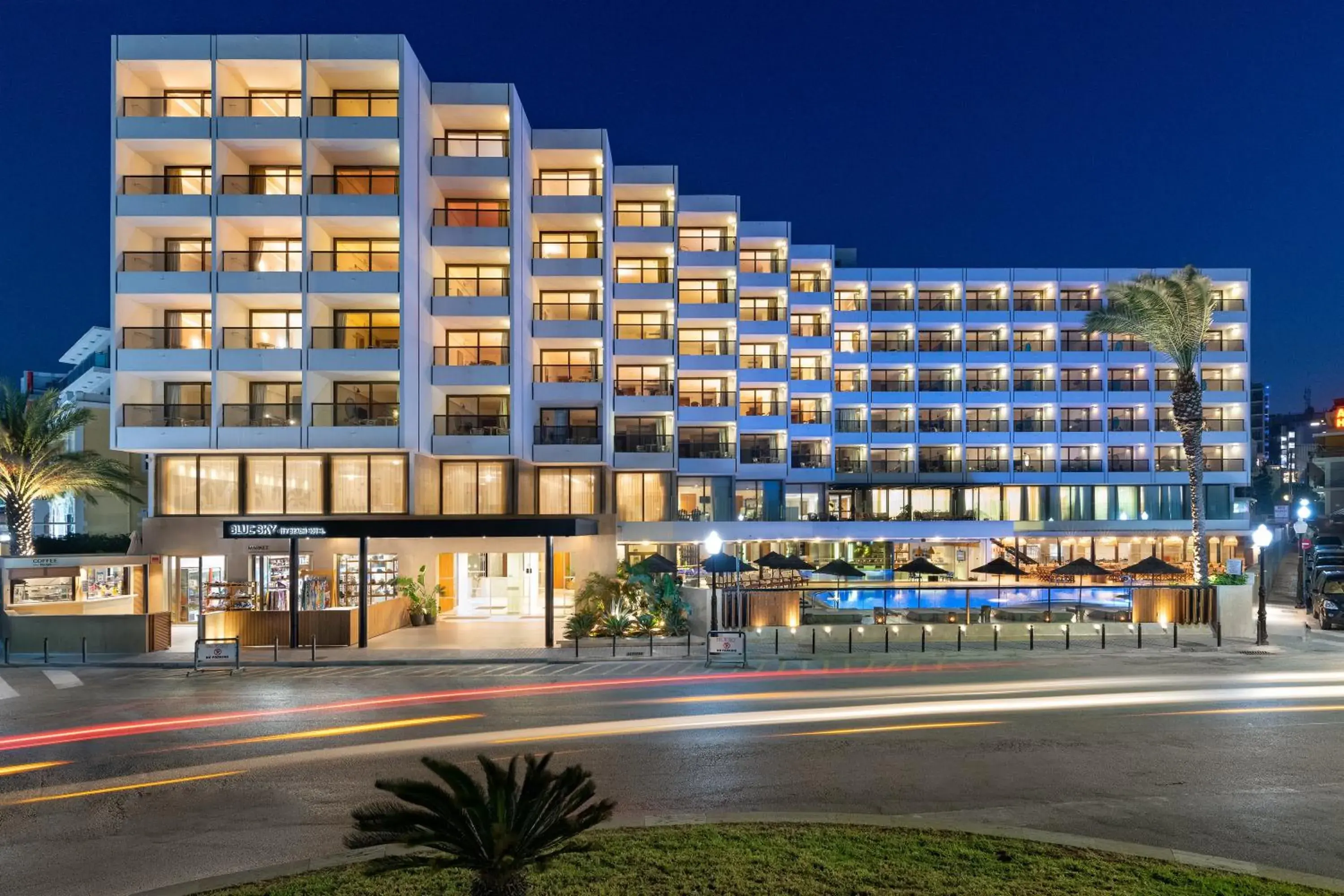 Facade/entrance, Property Building in Blue Sky City Beach Hotel