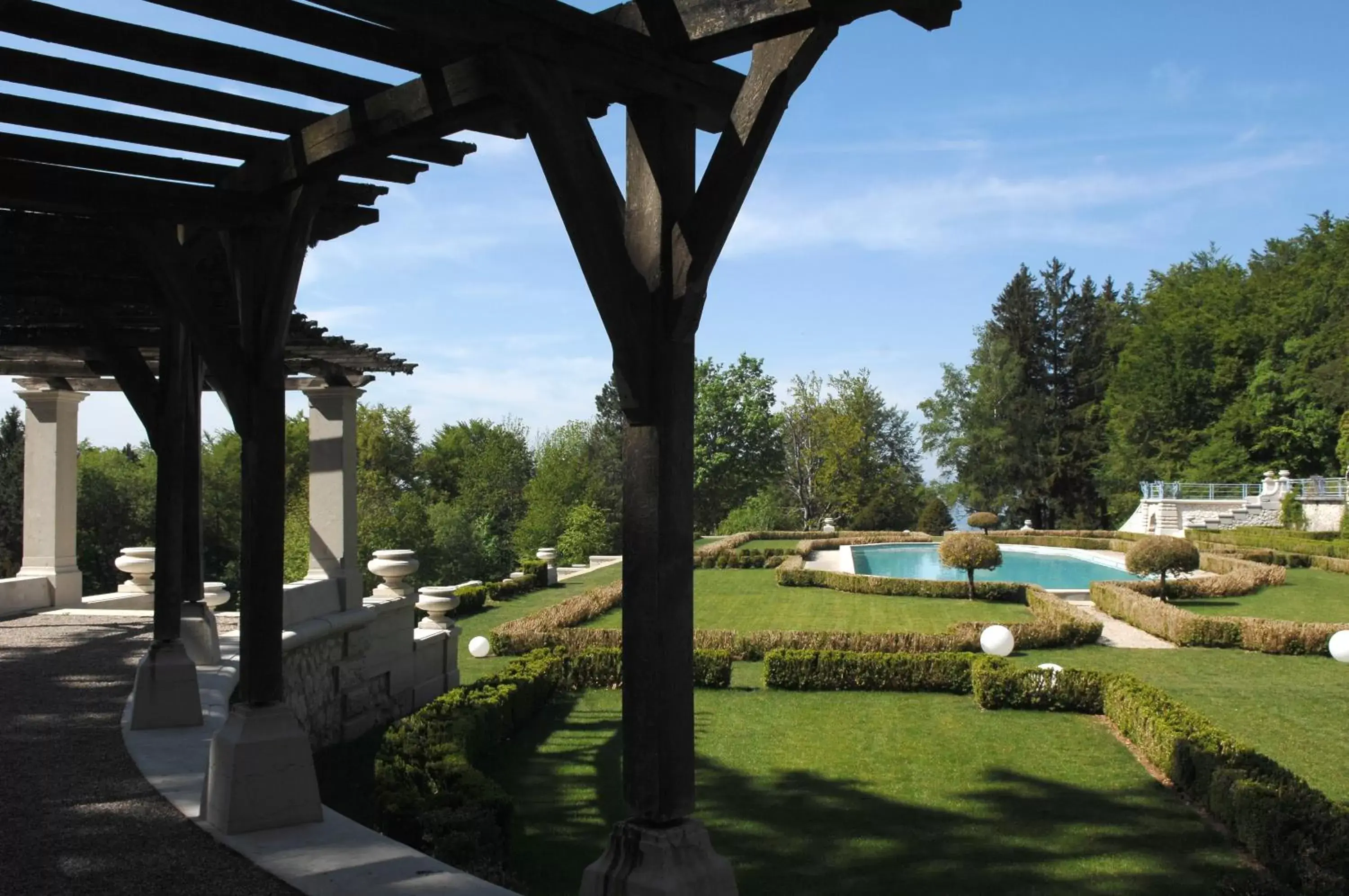 Day, Swimming Pool in Château des Avenieres - Relais & Châteaux