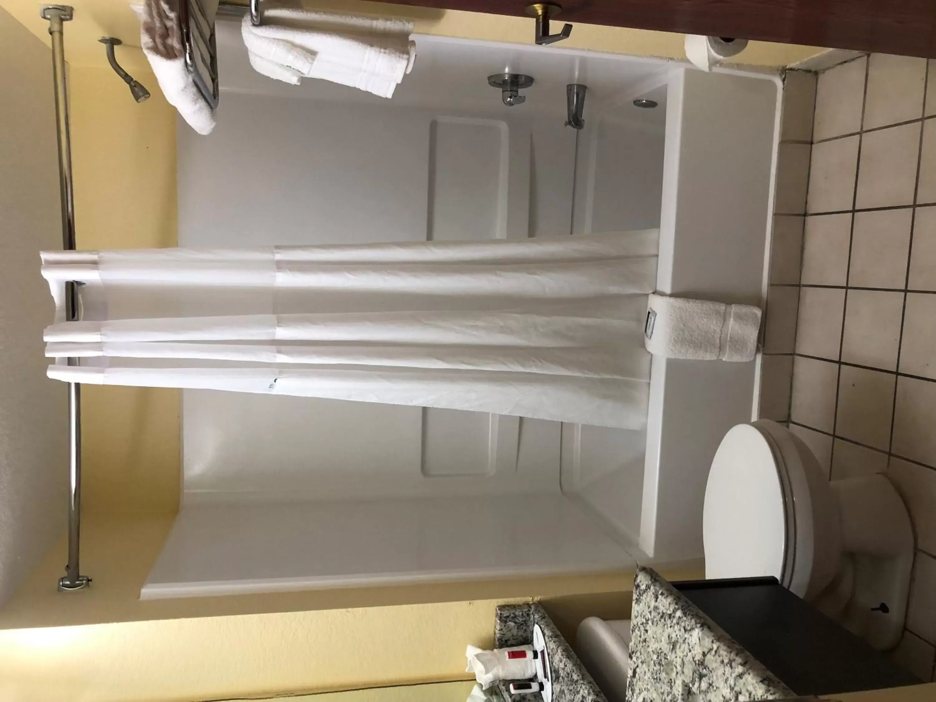 Bathroom in Days Inn & Suites by Wyndham Tampa/Raymond James Stadium