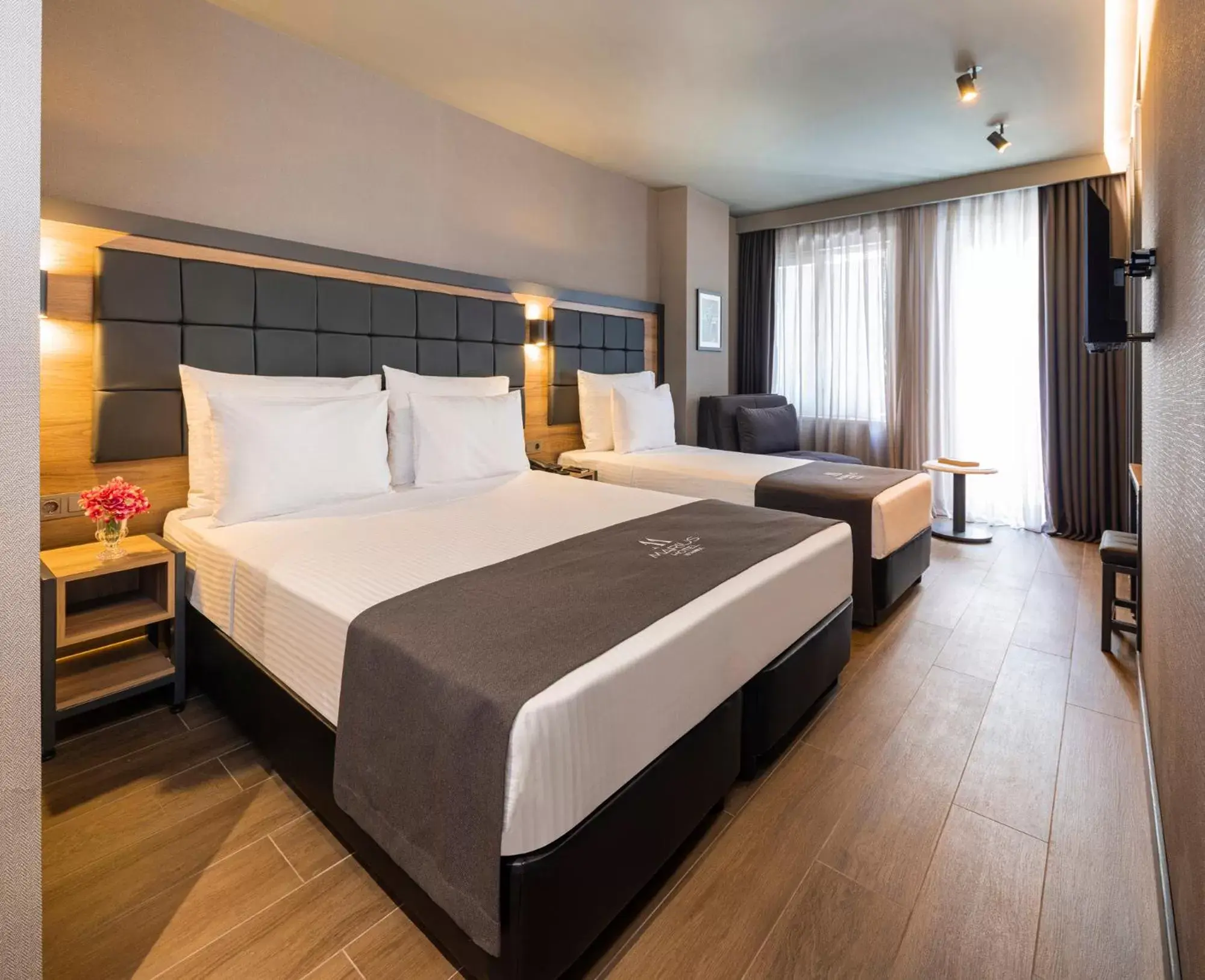 Bed in Marius Hotel Bed in Marius Hotel