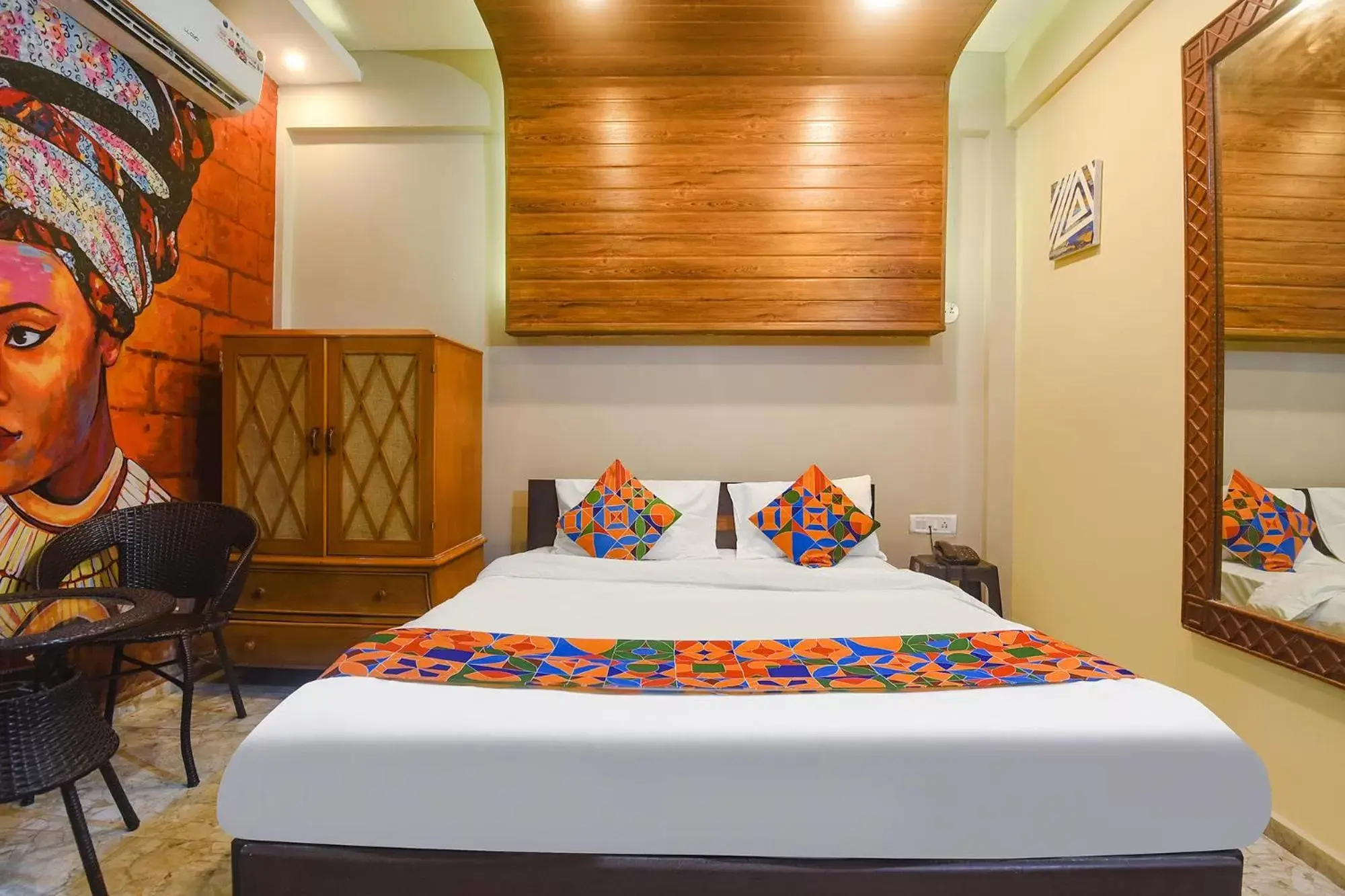 Bed in FabExpress Corinthia Boutique Rooms - Nr Candolim Beach Bed in FabExpress Corinthia Boutique Rooms - Nr Candolim Beach
