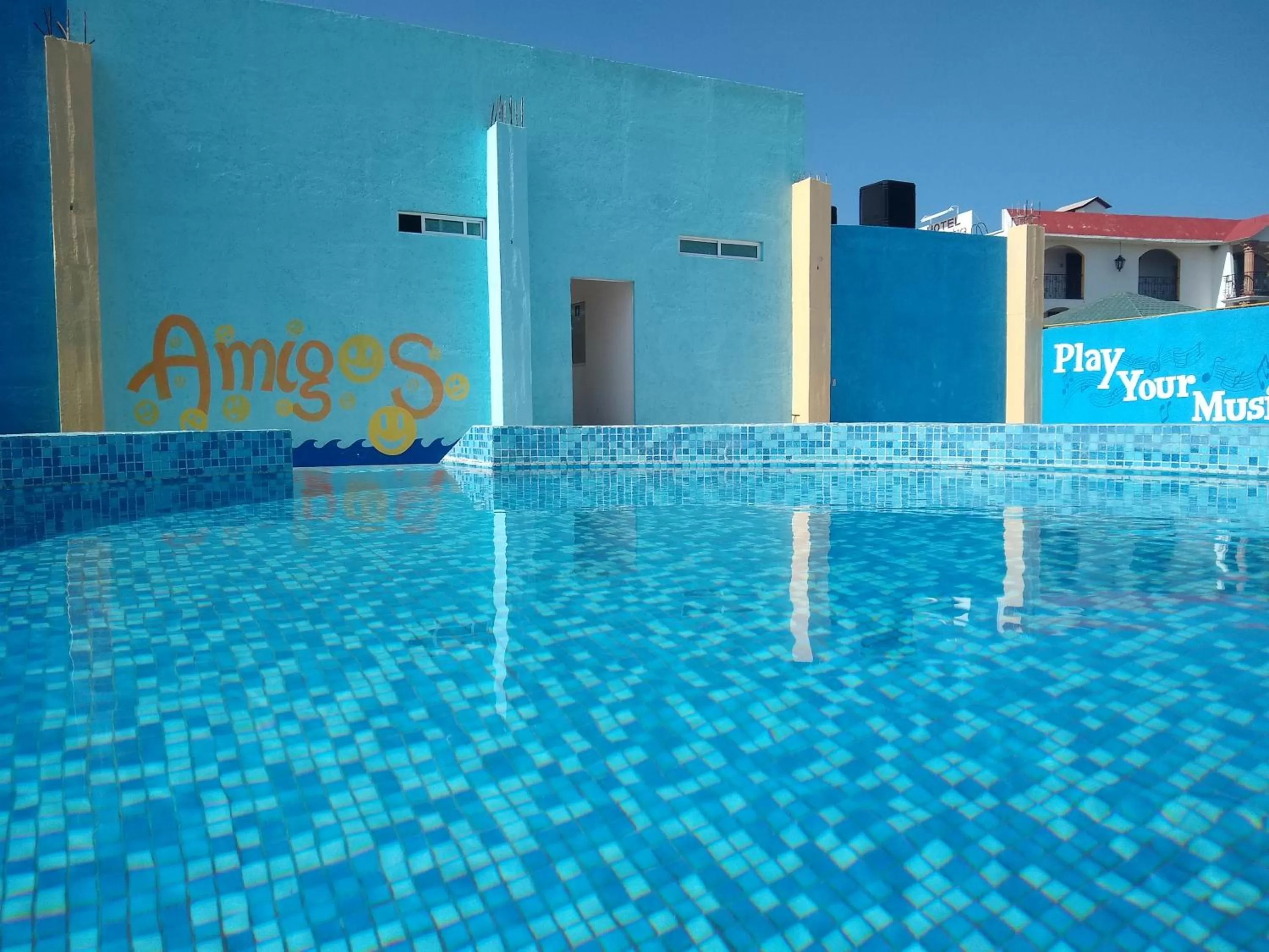 Property building, Swimming Pool in Hotel Santa Barbara